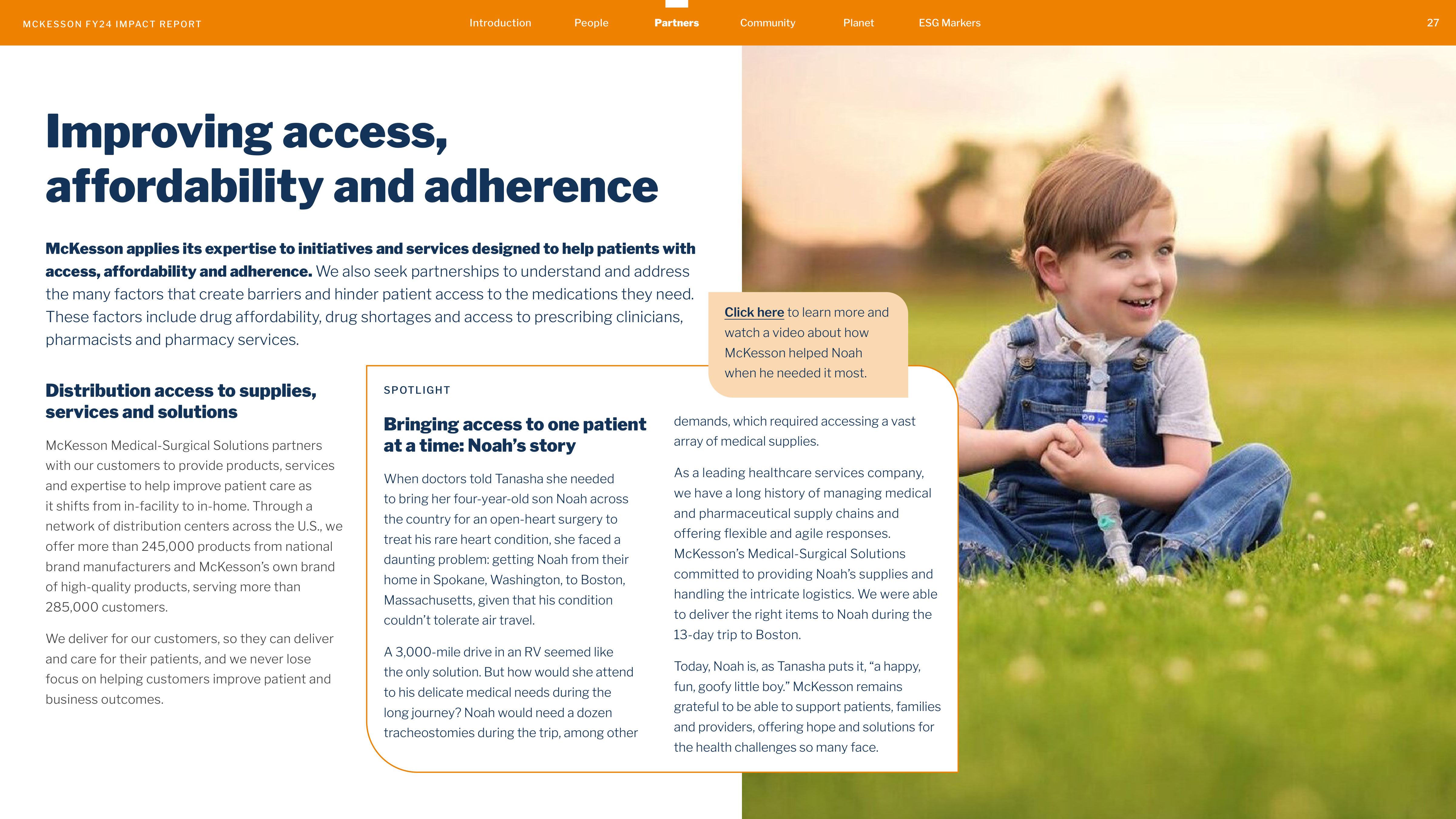 McKesson FY24 Impact Report — page 27