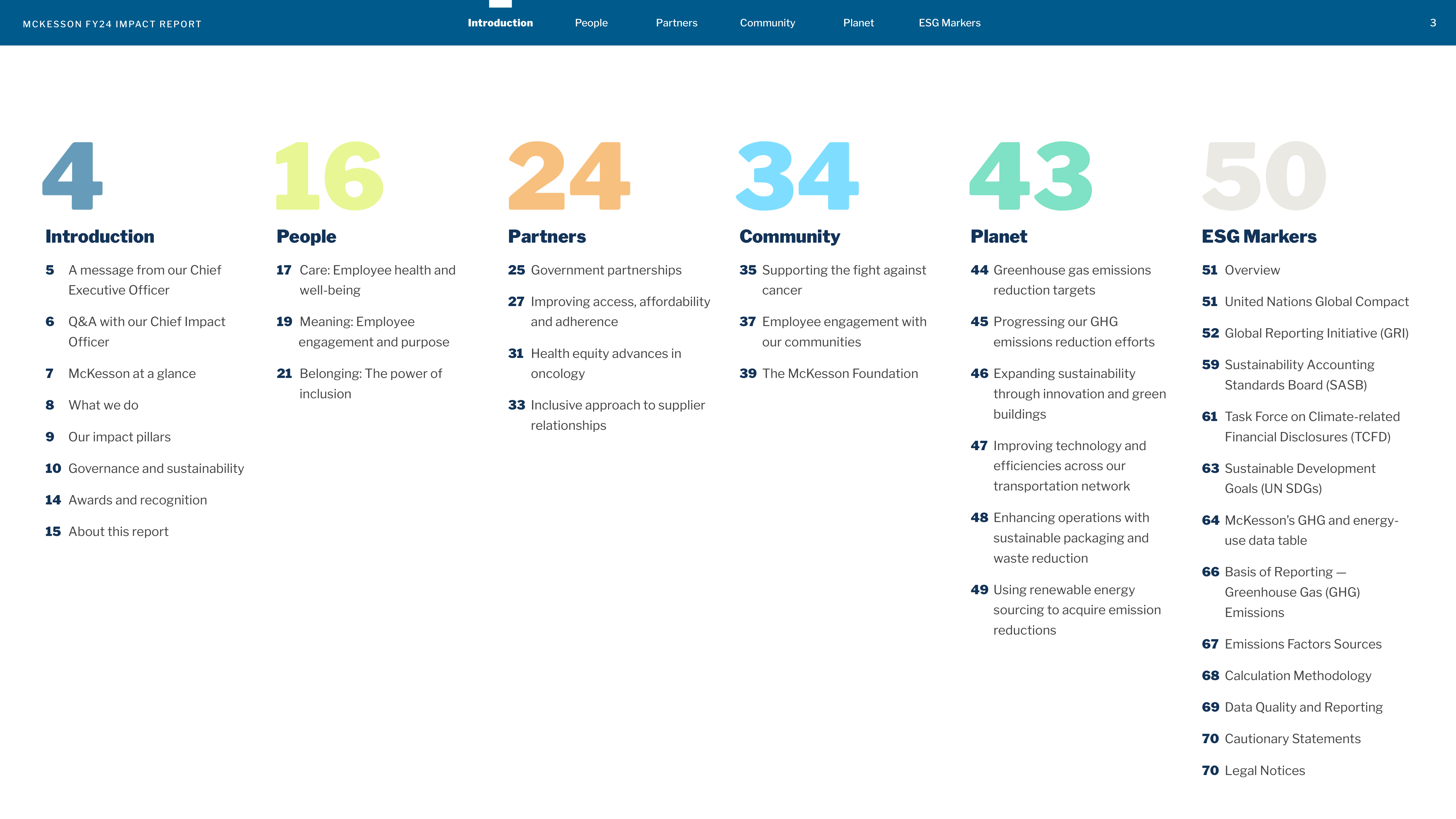 McKesson FY24 Impact Report — page 3