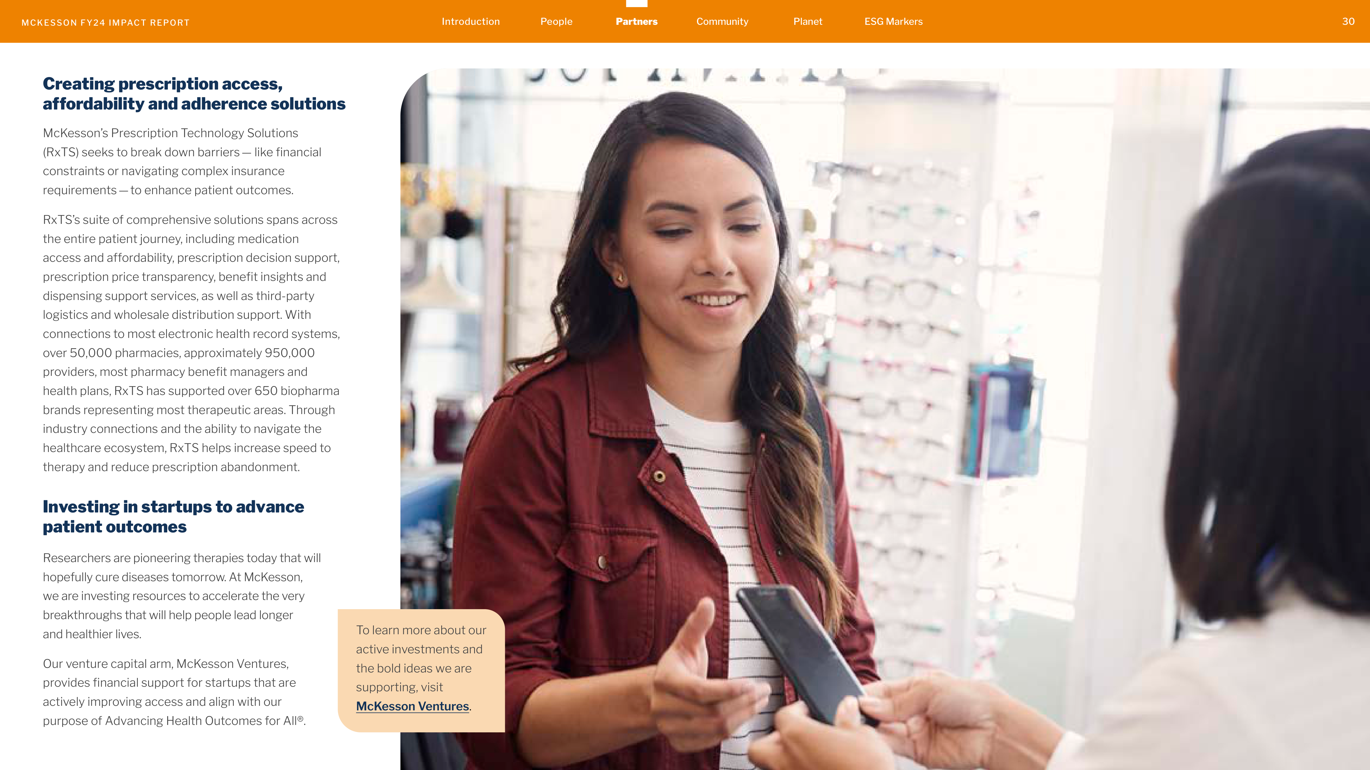 McKesson FY24 Impact Report — page 30