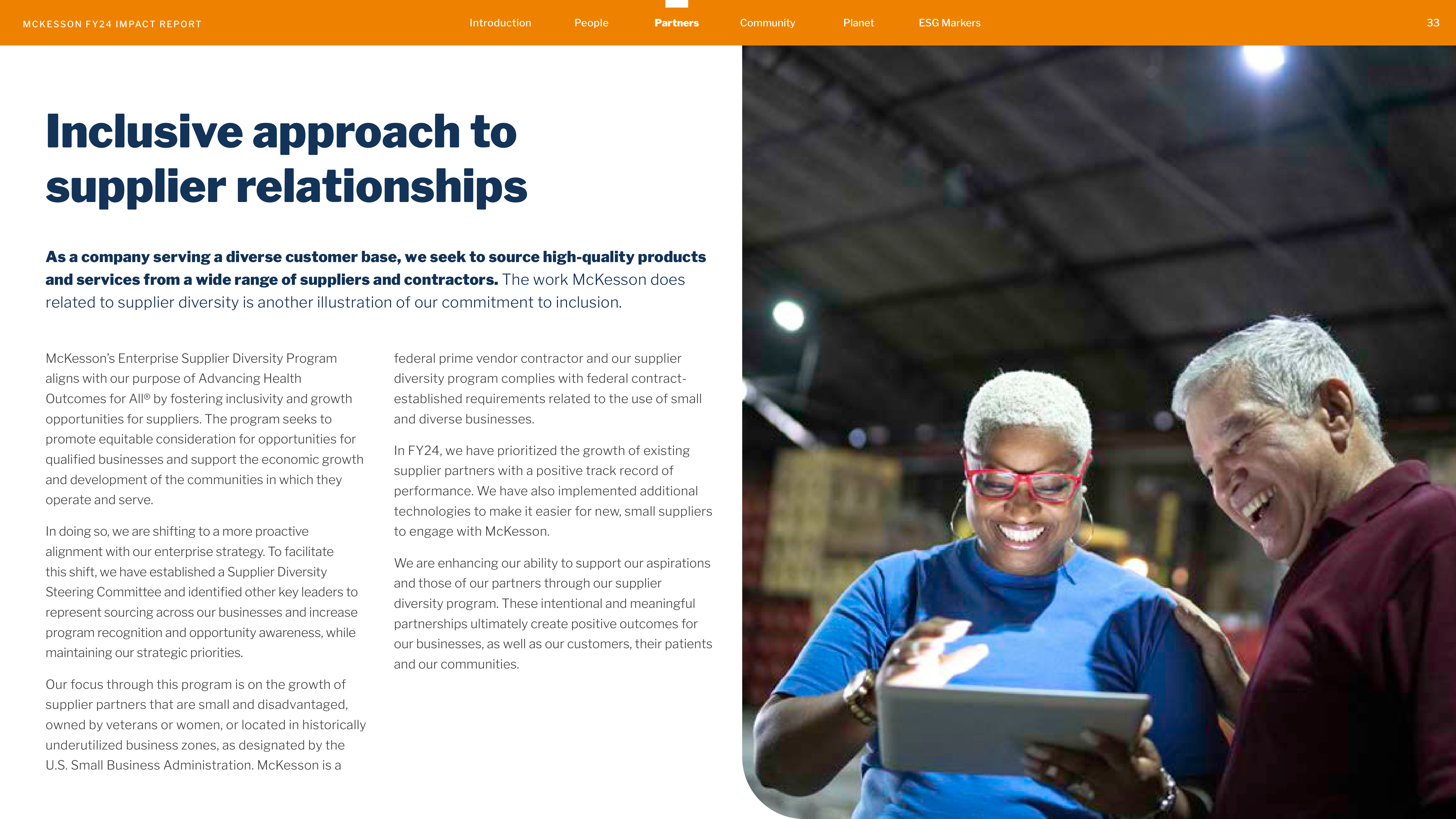 McKesson FY24 Impact Report — page 33