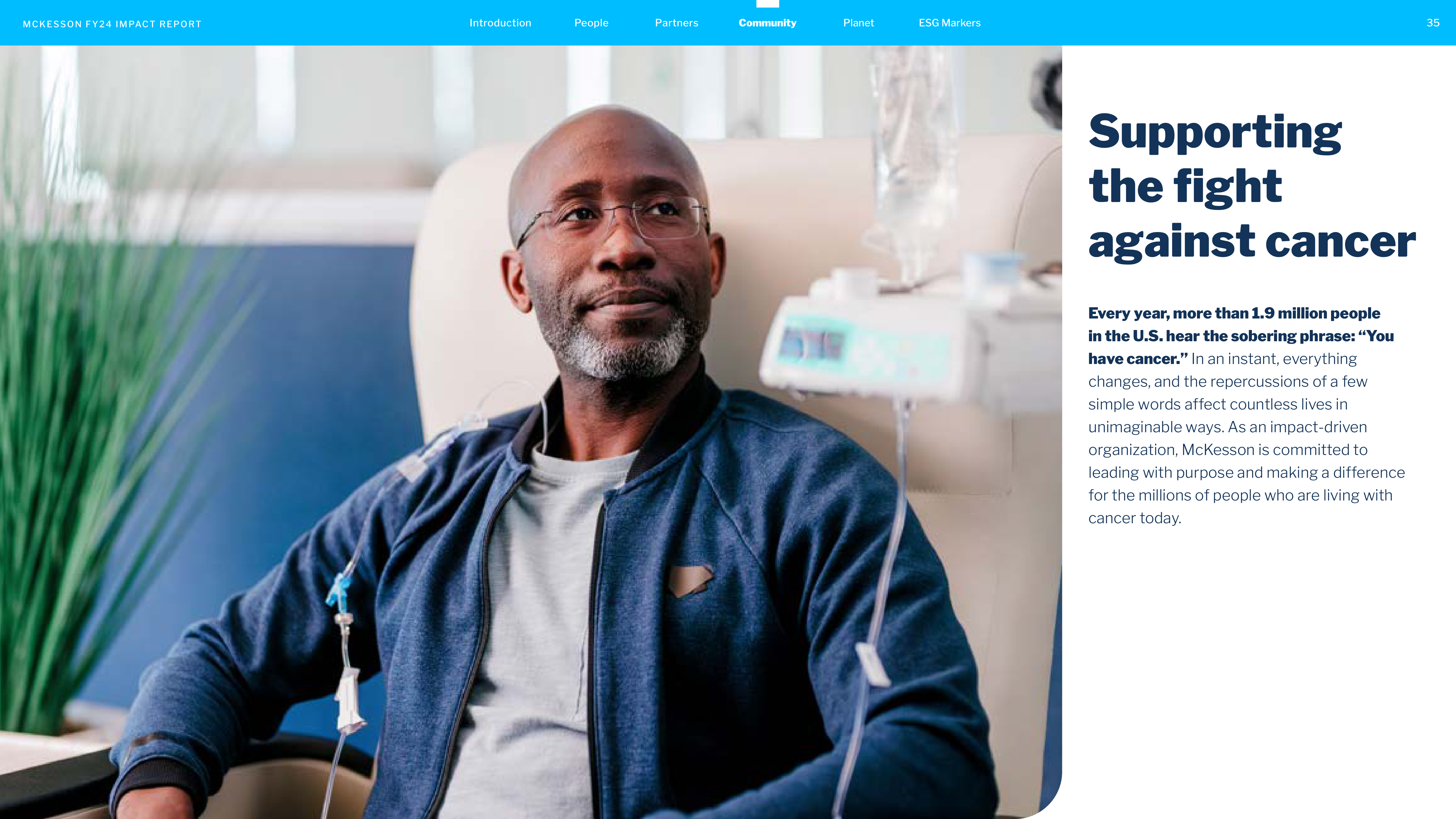 McKesson FY24 Impact Report — page 35