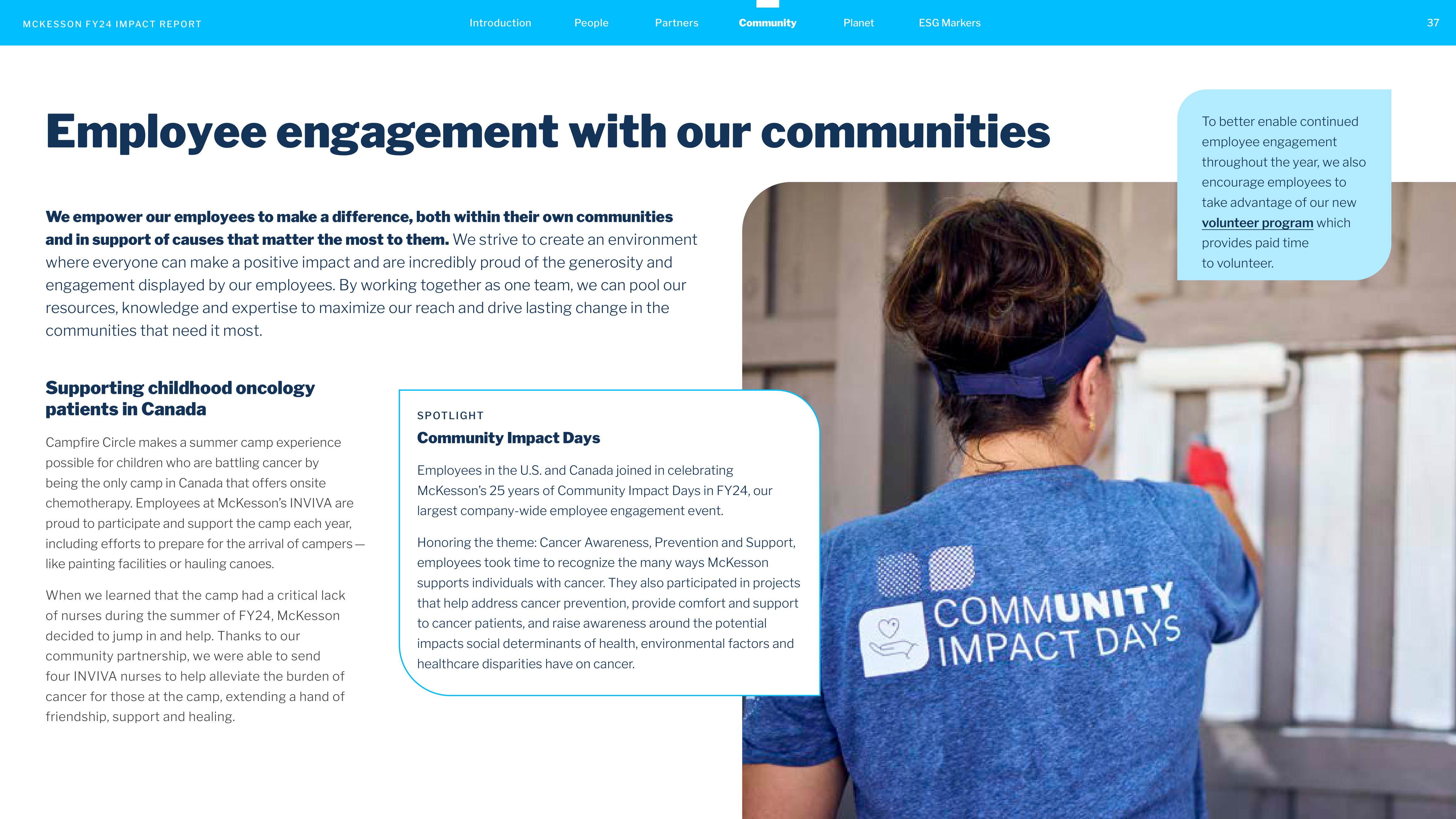 McKesson FY24 Impact Report — page 37