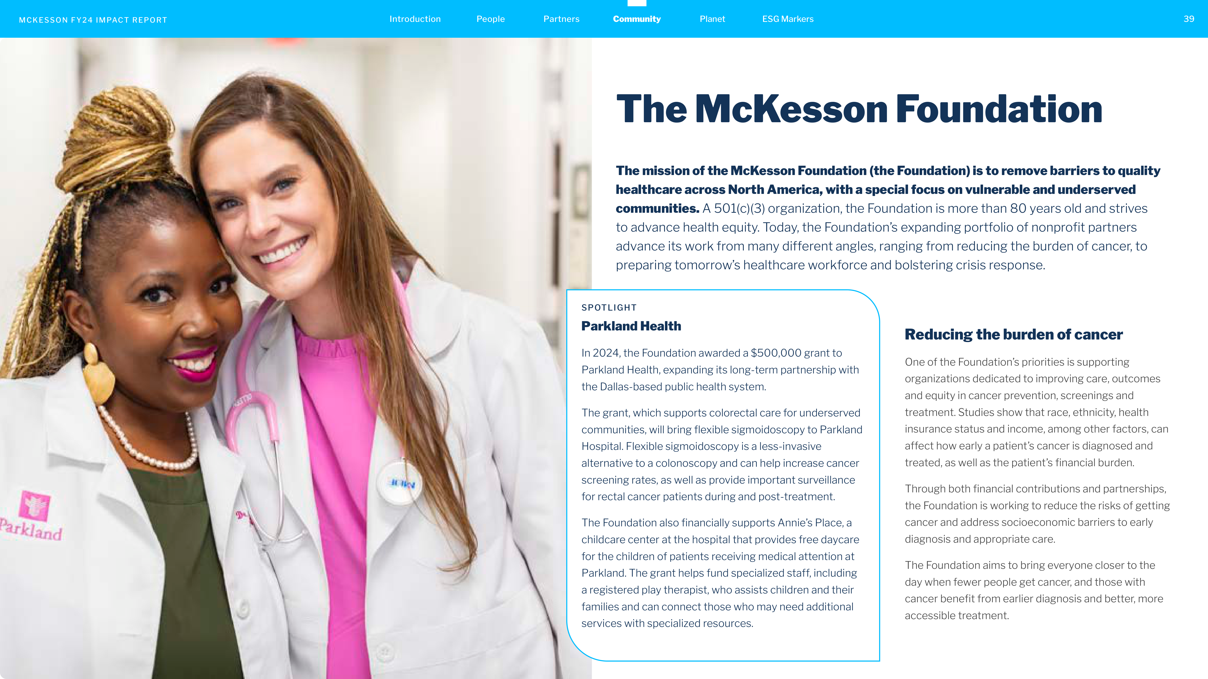 McKesson FY24 Impact Report — page 39