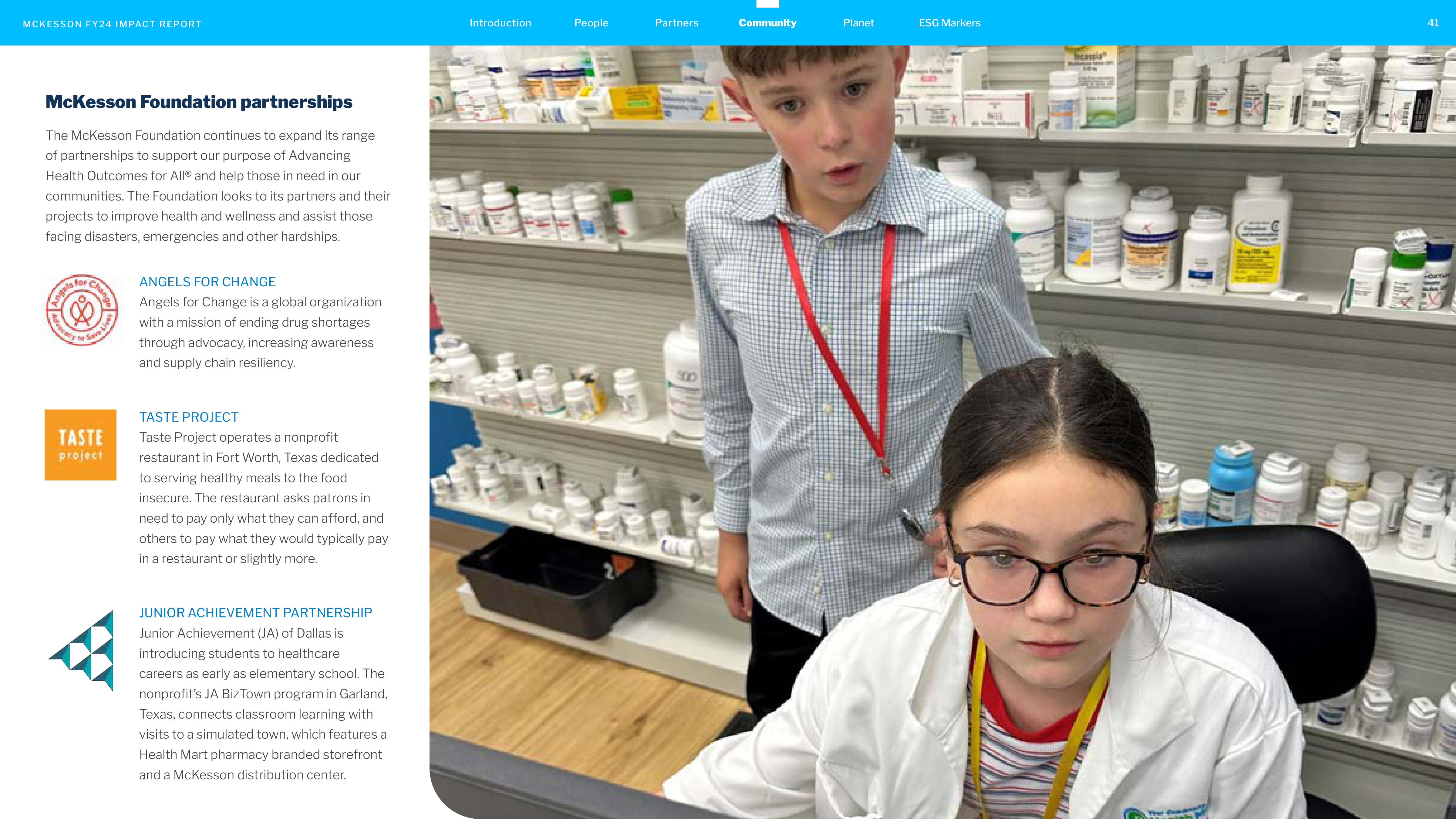 McKesson FY24 Impact Report — page 41