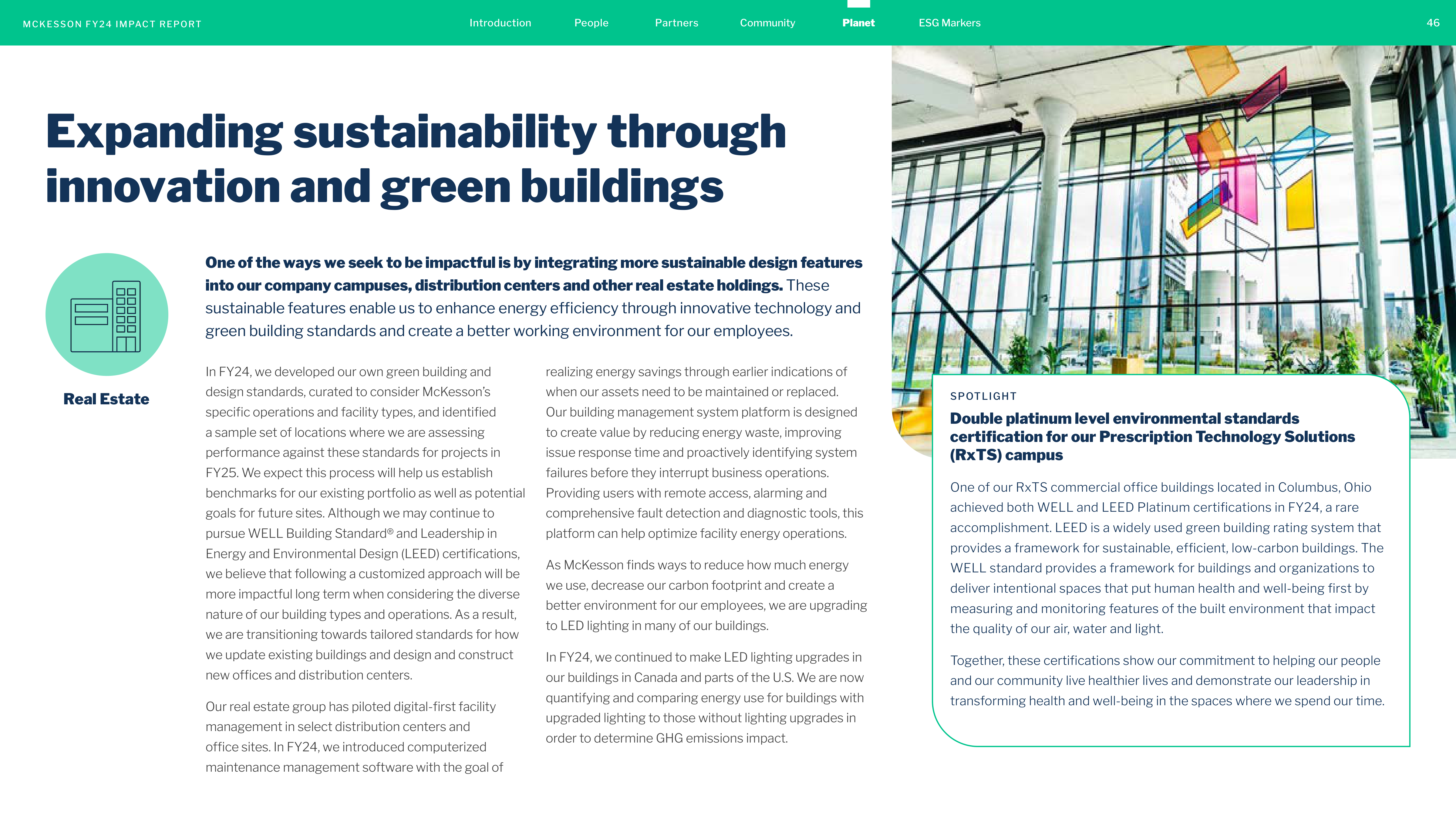 McKesson FY24 Impact Report — page 46