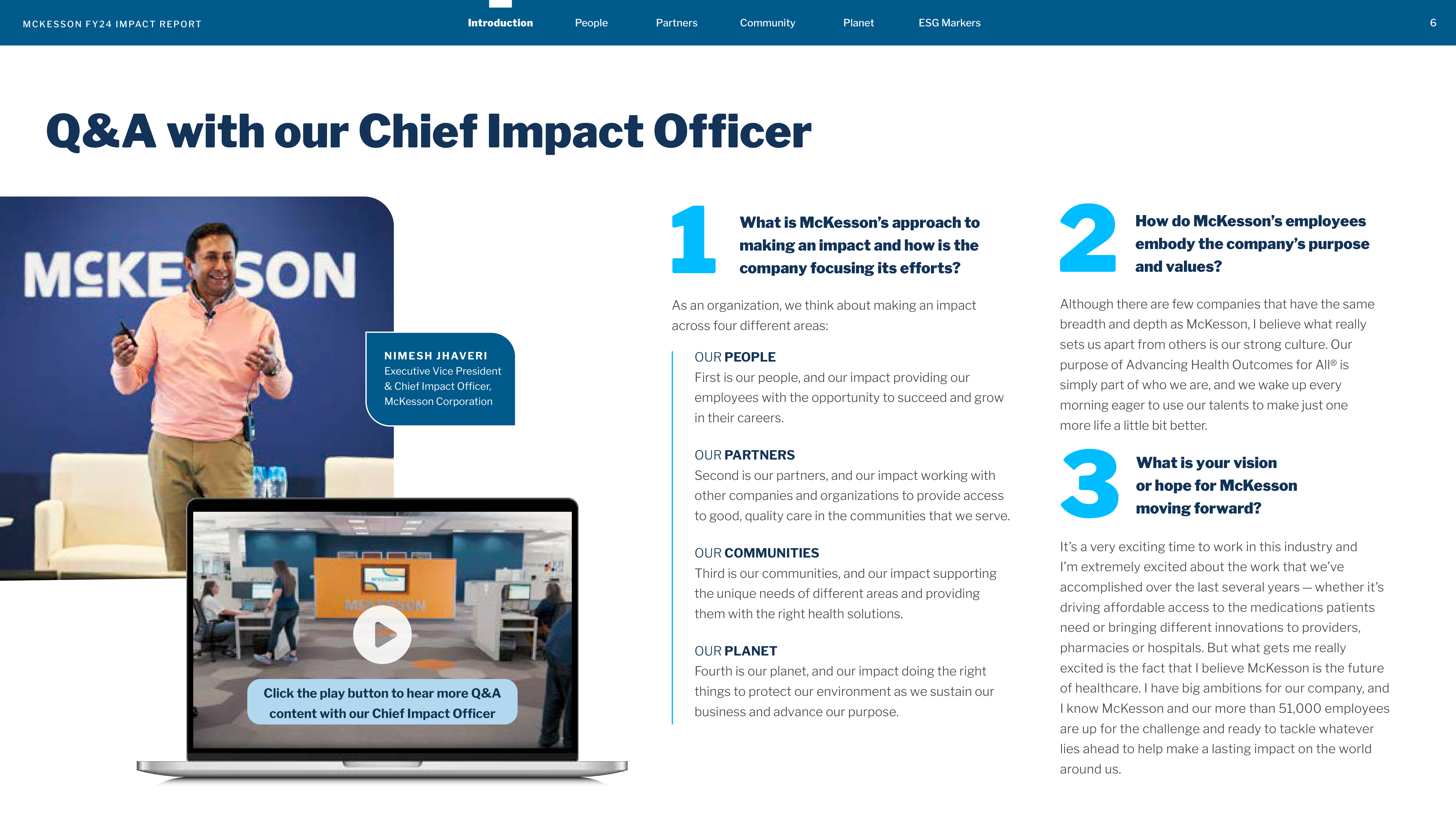 McKesson FY24 Impact Report — page 6