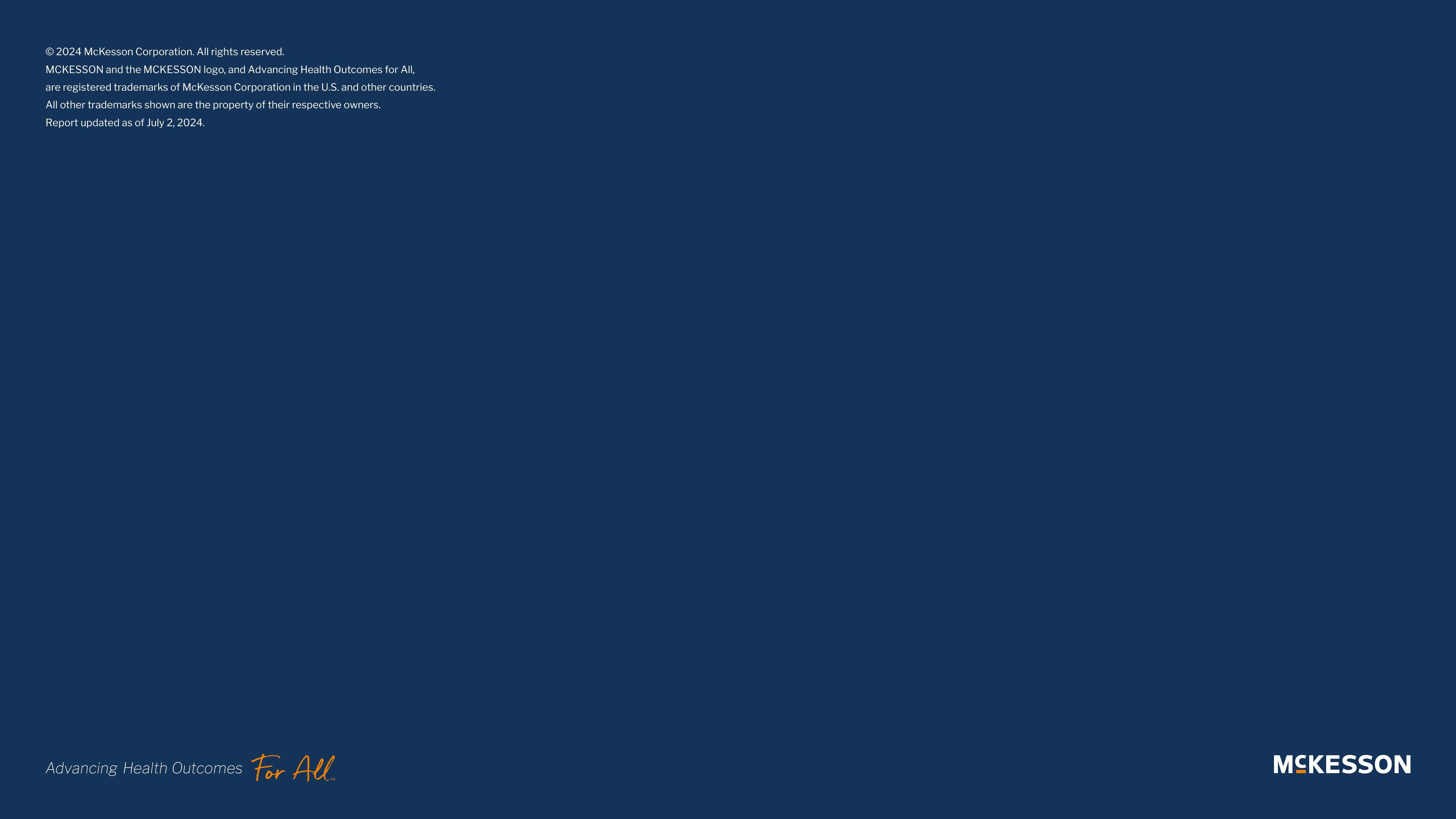 McKesson FY24 Impact Report — page 71