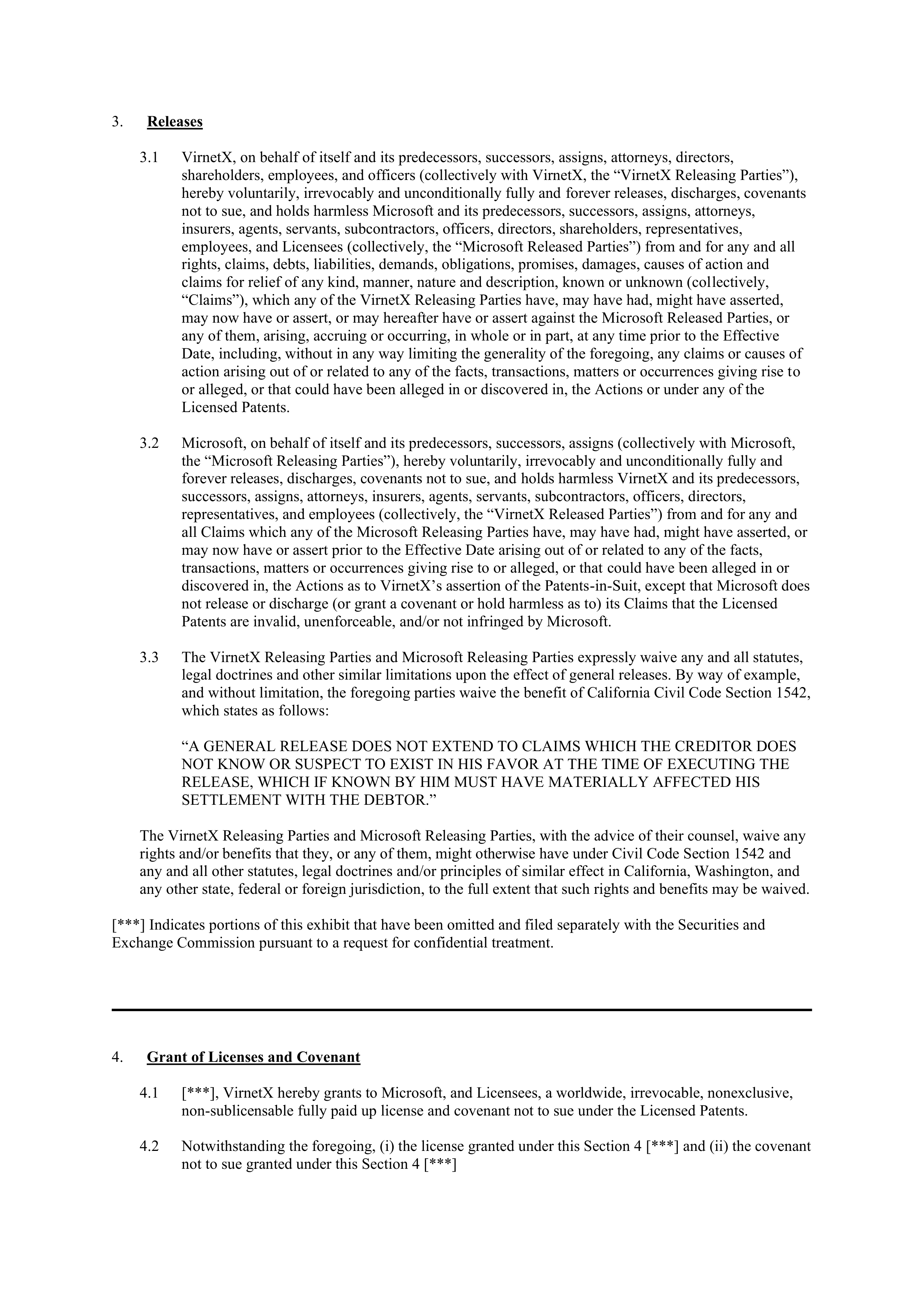 MICROSOFT SETTLEMENT AND LICENSE AGREEMENT — page 2