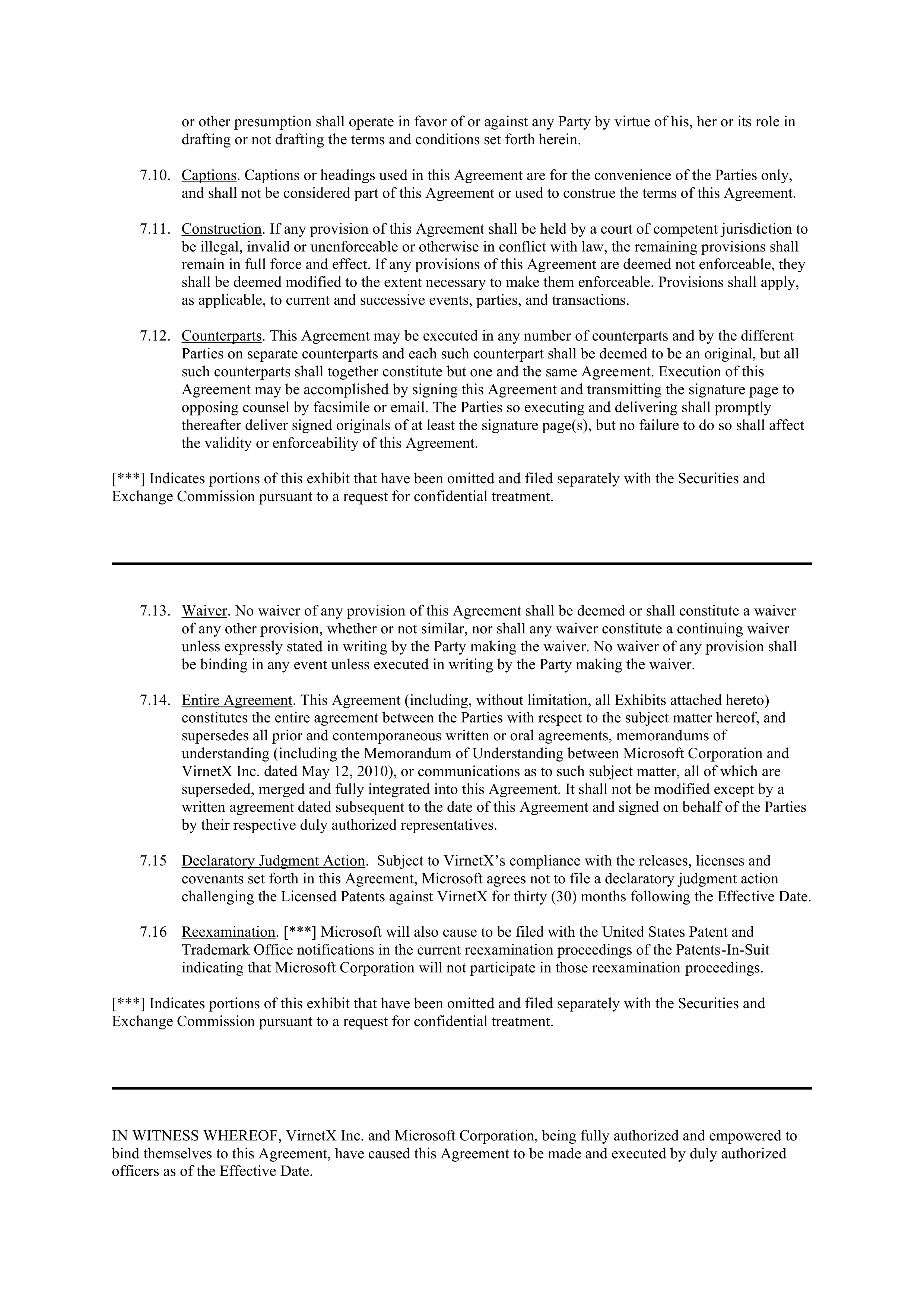 MICROSOFT SETTLEMENT AND LICENSE AGREEMENT — page 6
