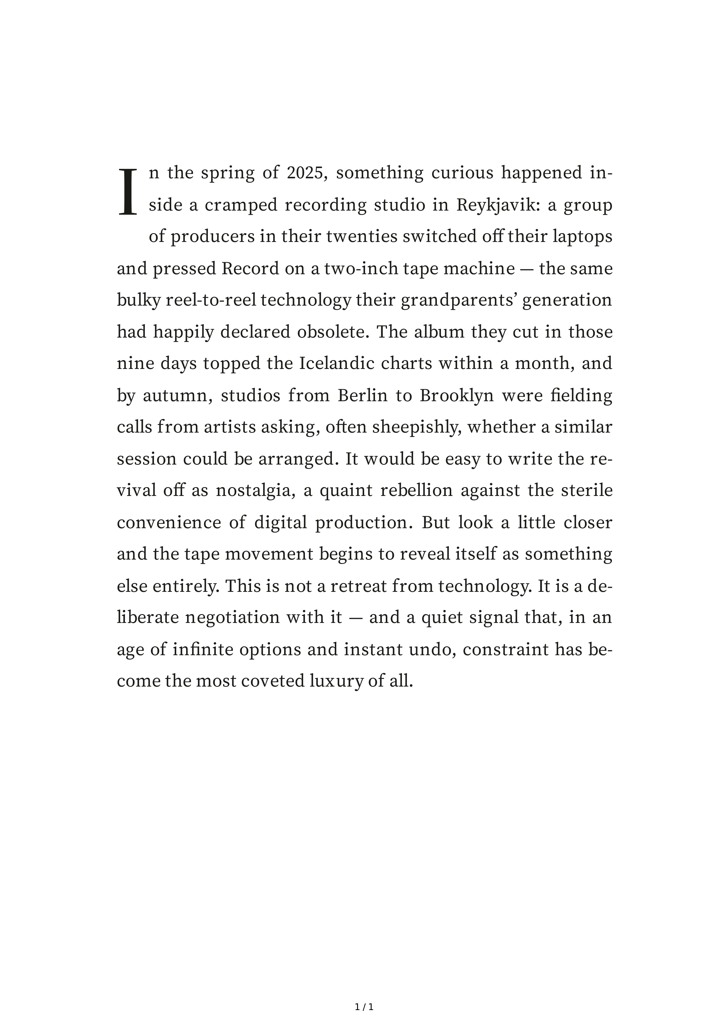 Magazine Article Introduction Paragraph — page 1