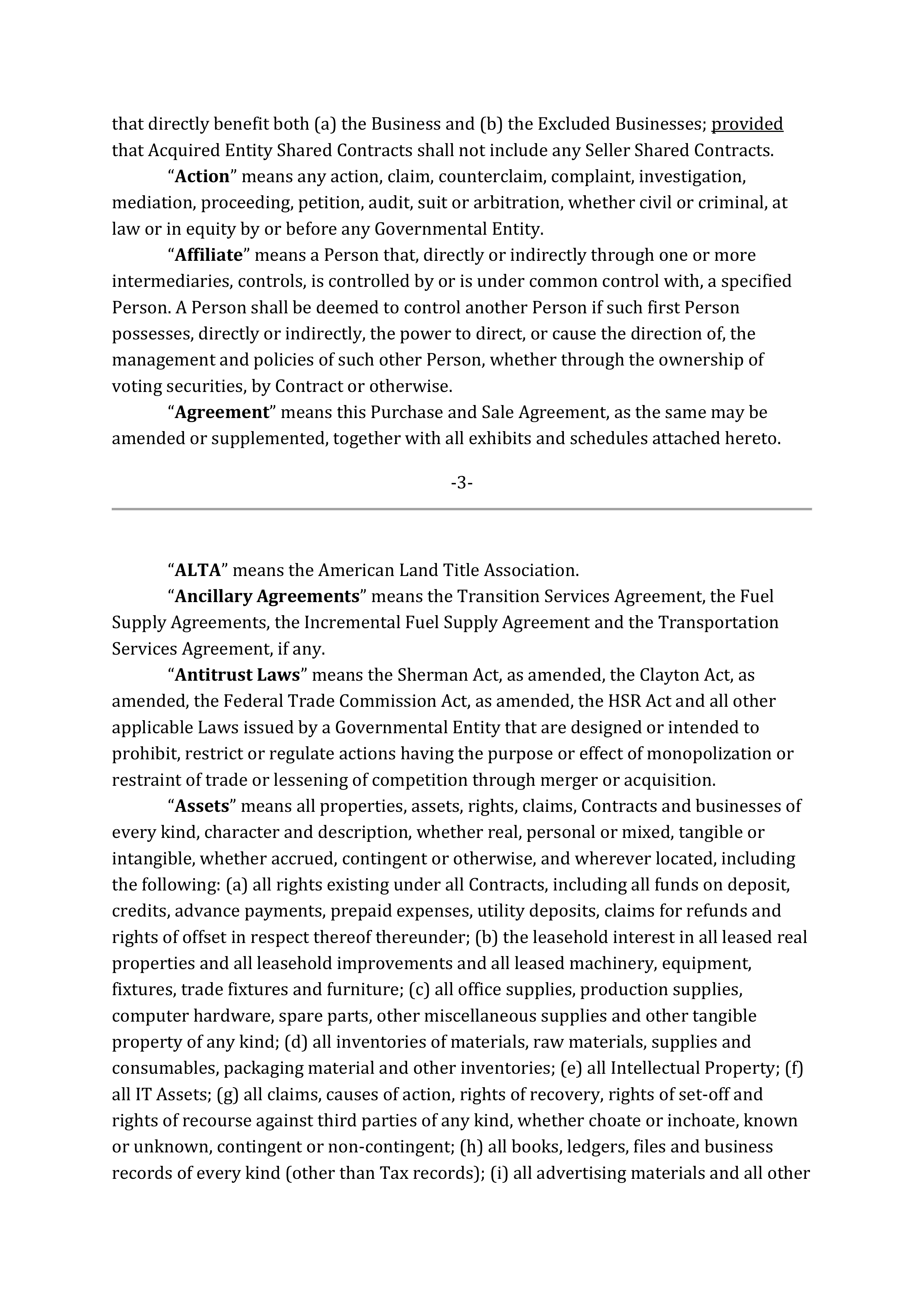 Marathon Petroleum Purchase and Sale Agreement — page 10