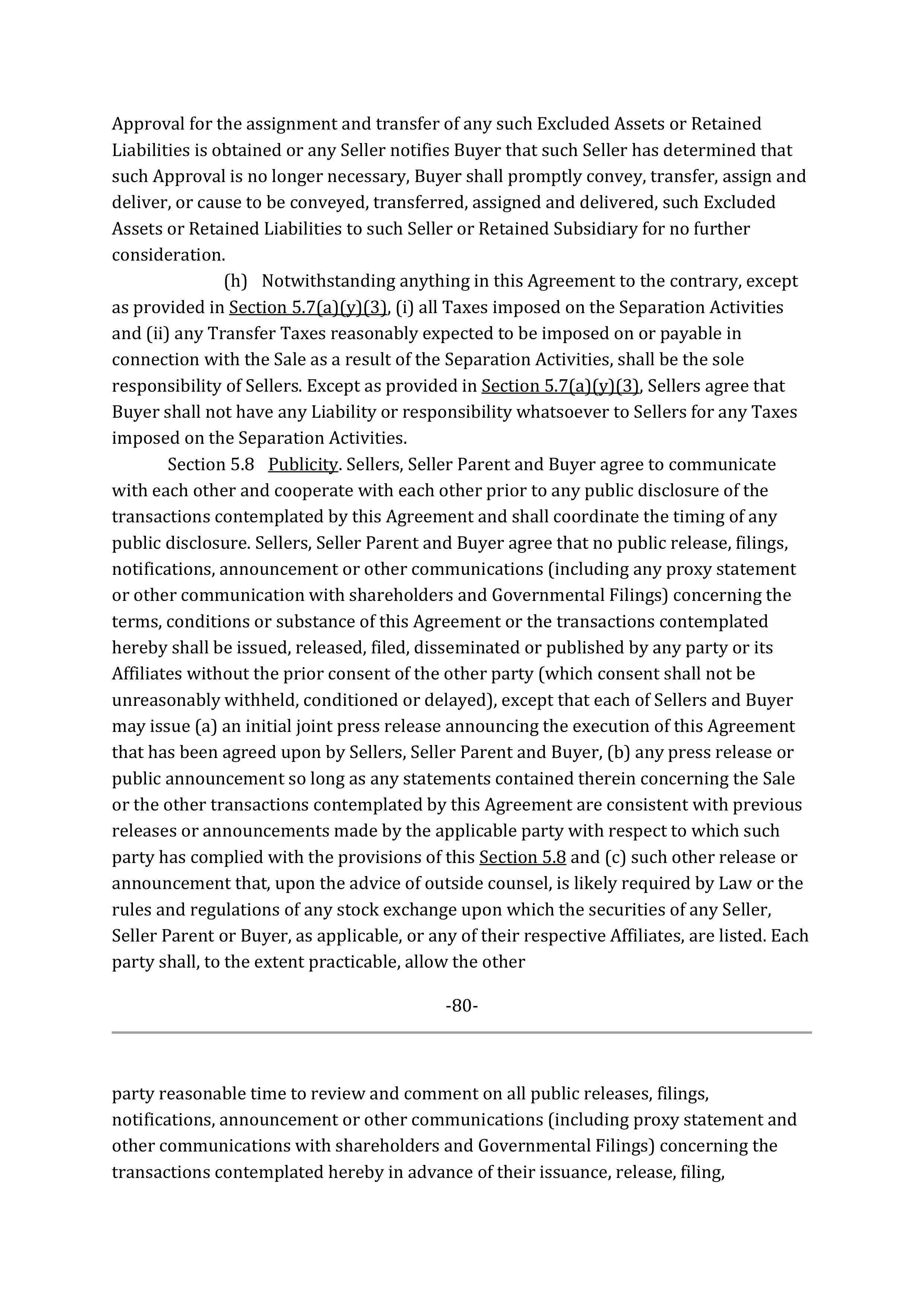 Marathon Petroleum Purchase and Sale Agreement — page 100
