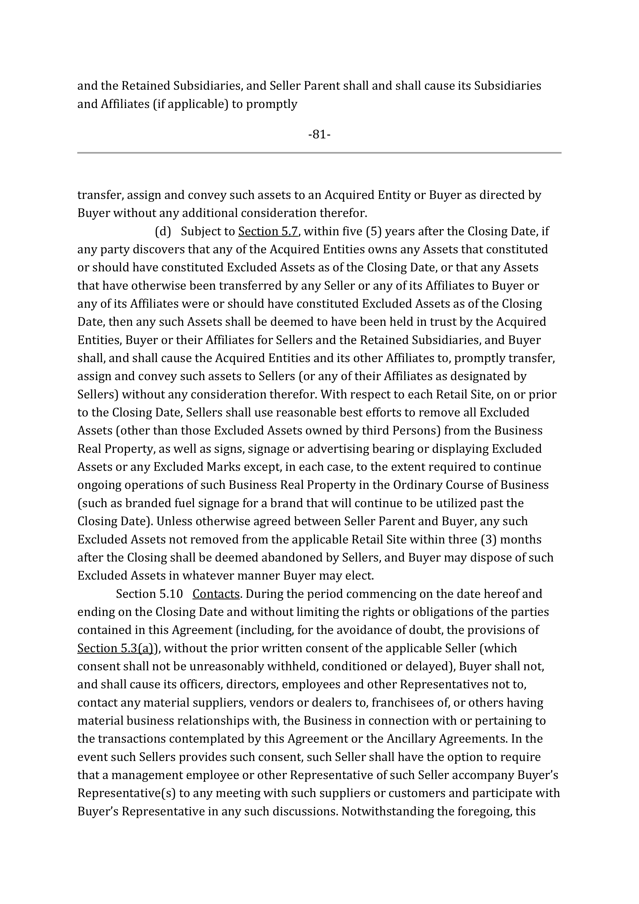 Marathon Petroleum Purchase and Sale Agreement — page 102
