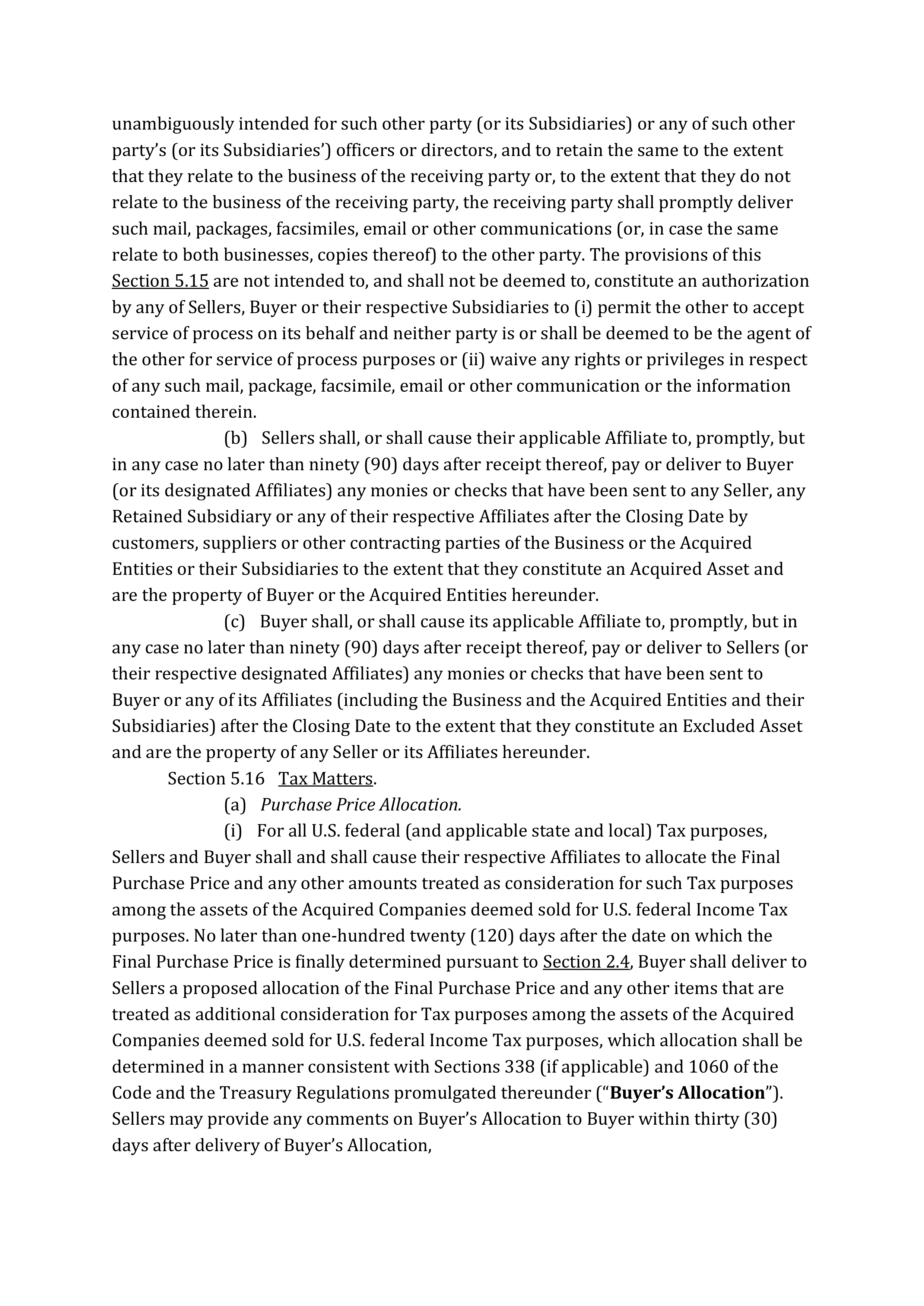 Marathon Petroleum Purchase and Sale Agreement — page 106