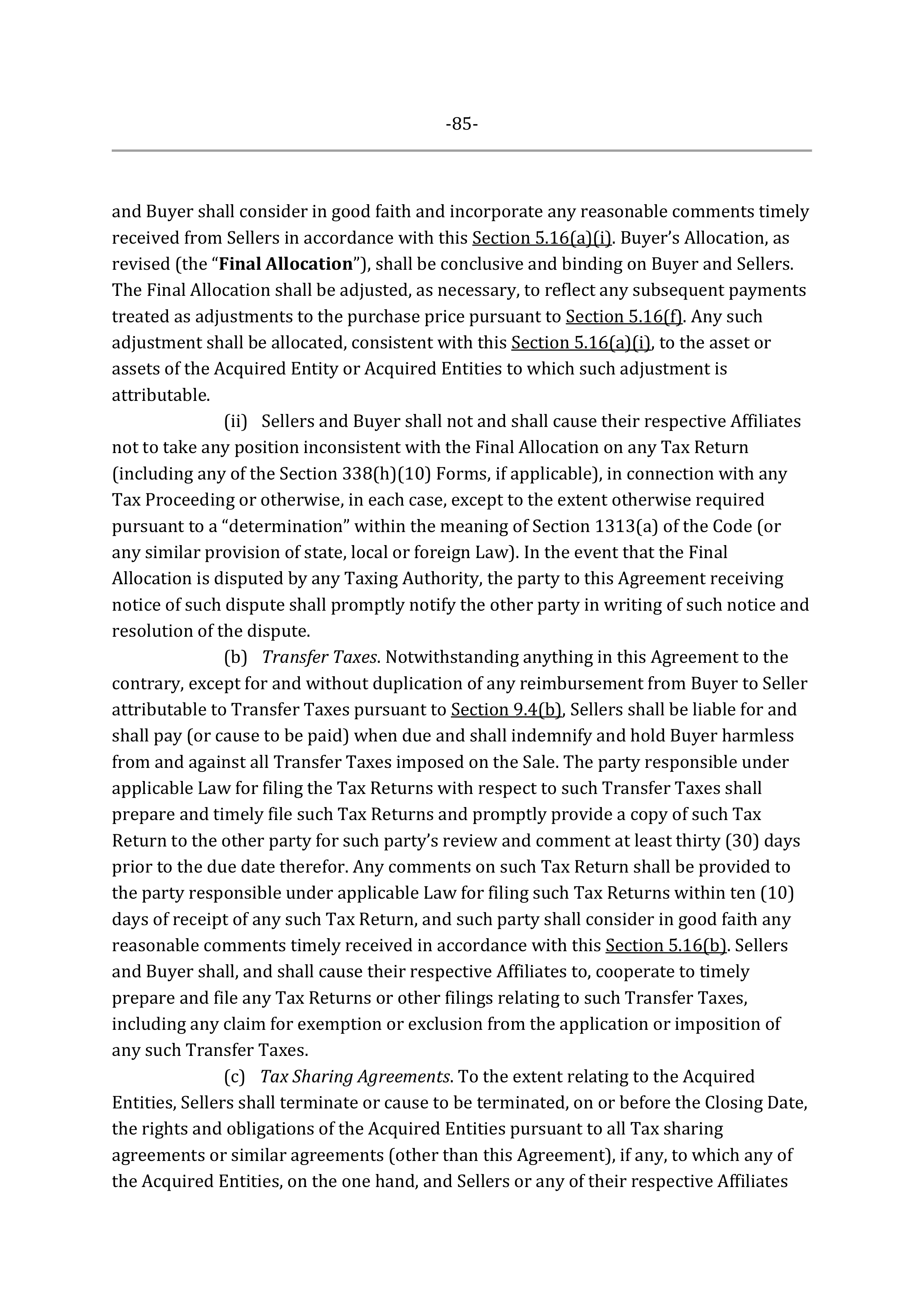 Marathon Petroleum Purchase and Sale Agreement — page 107