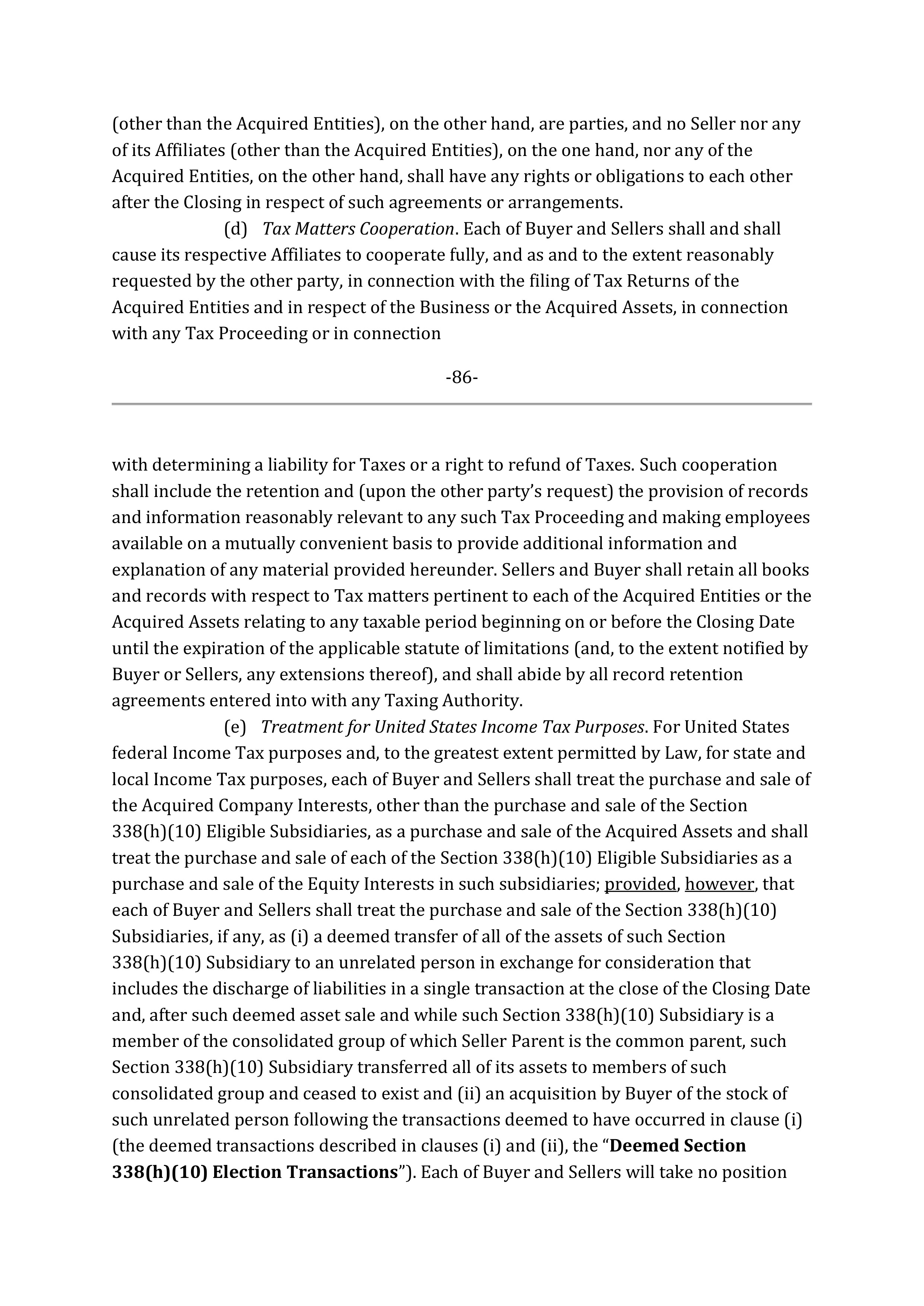 Marathon Petroleum Purchase and Sale Agreement — page 108
