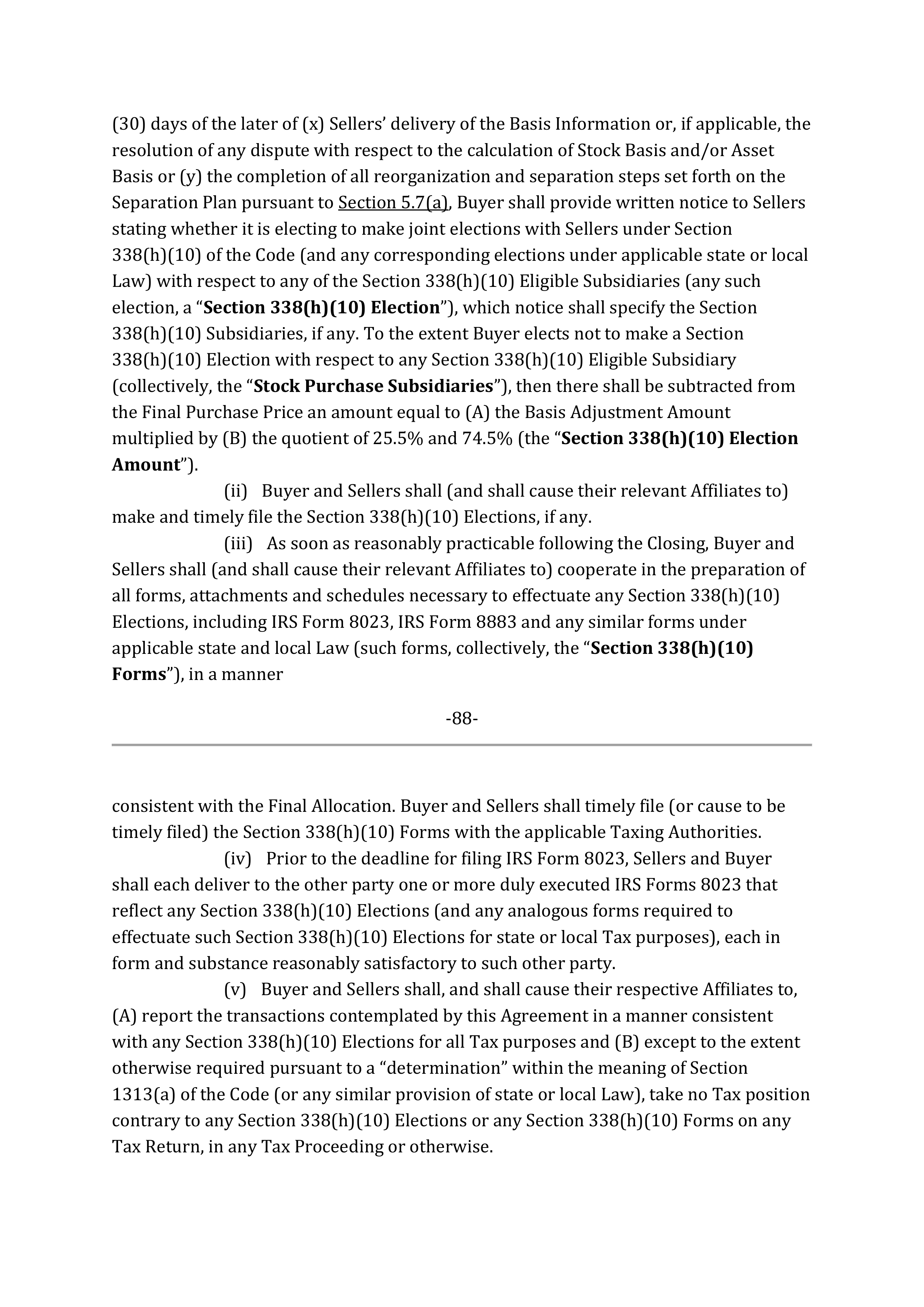 Marathon Petroleum Purchase and Sale Agreement — page 110