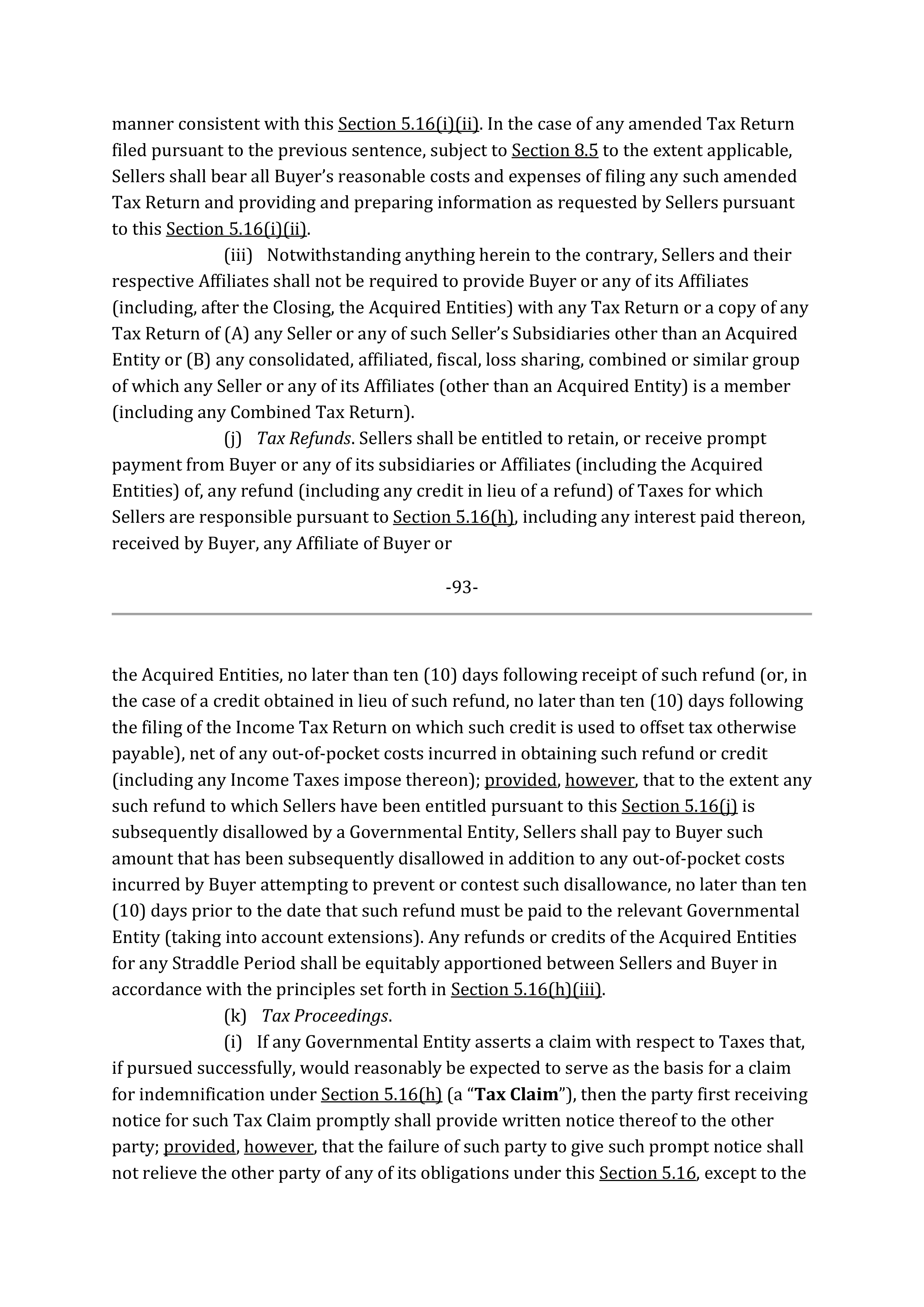 Marathon Petroleum Purchase and Sale Agreement — page 116