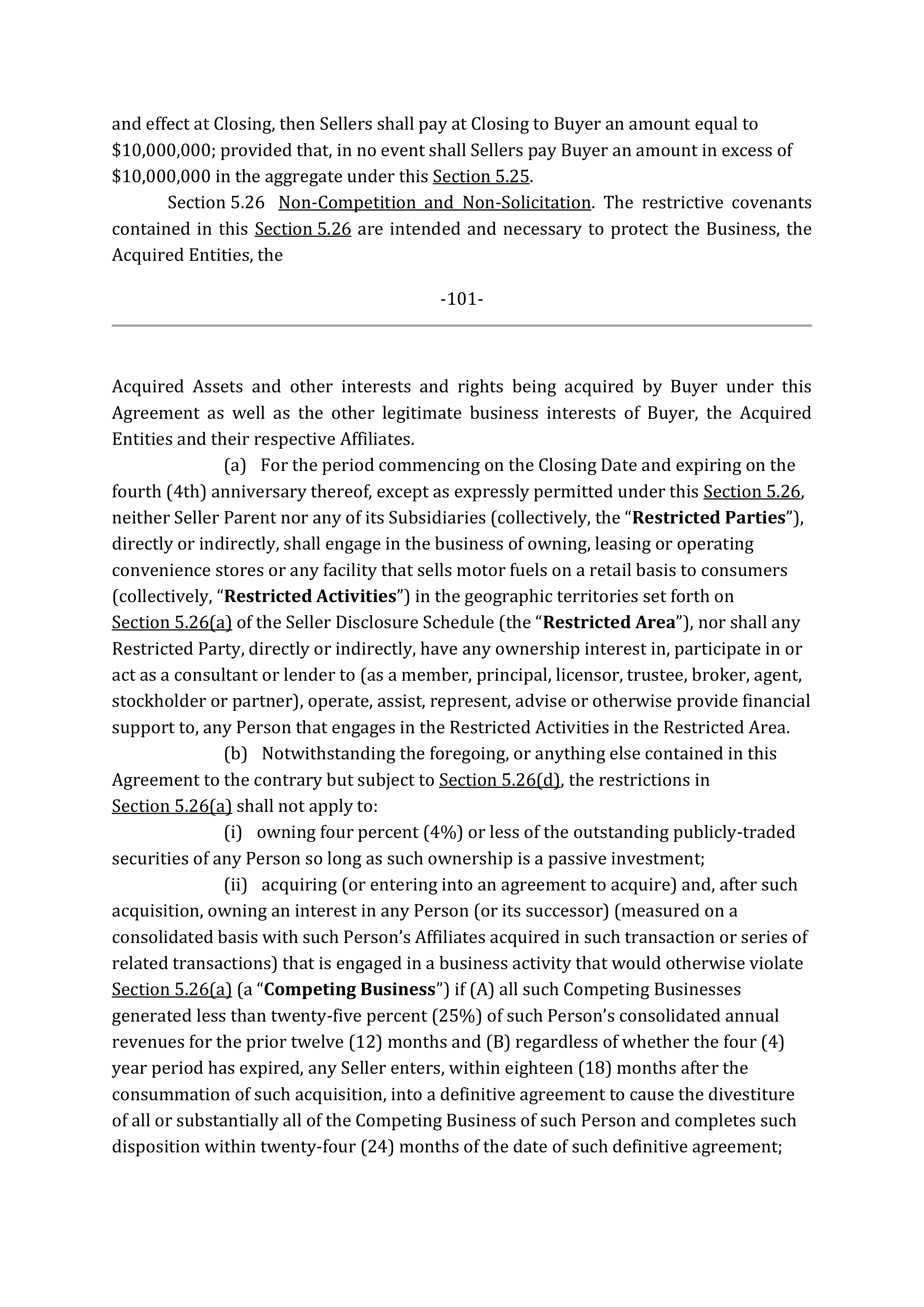 Marathon Petroleum Purchase and Sale Agreement — page 126