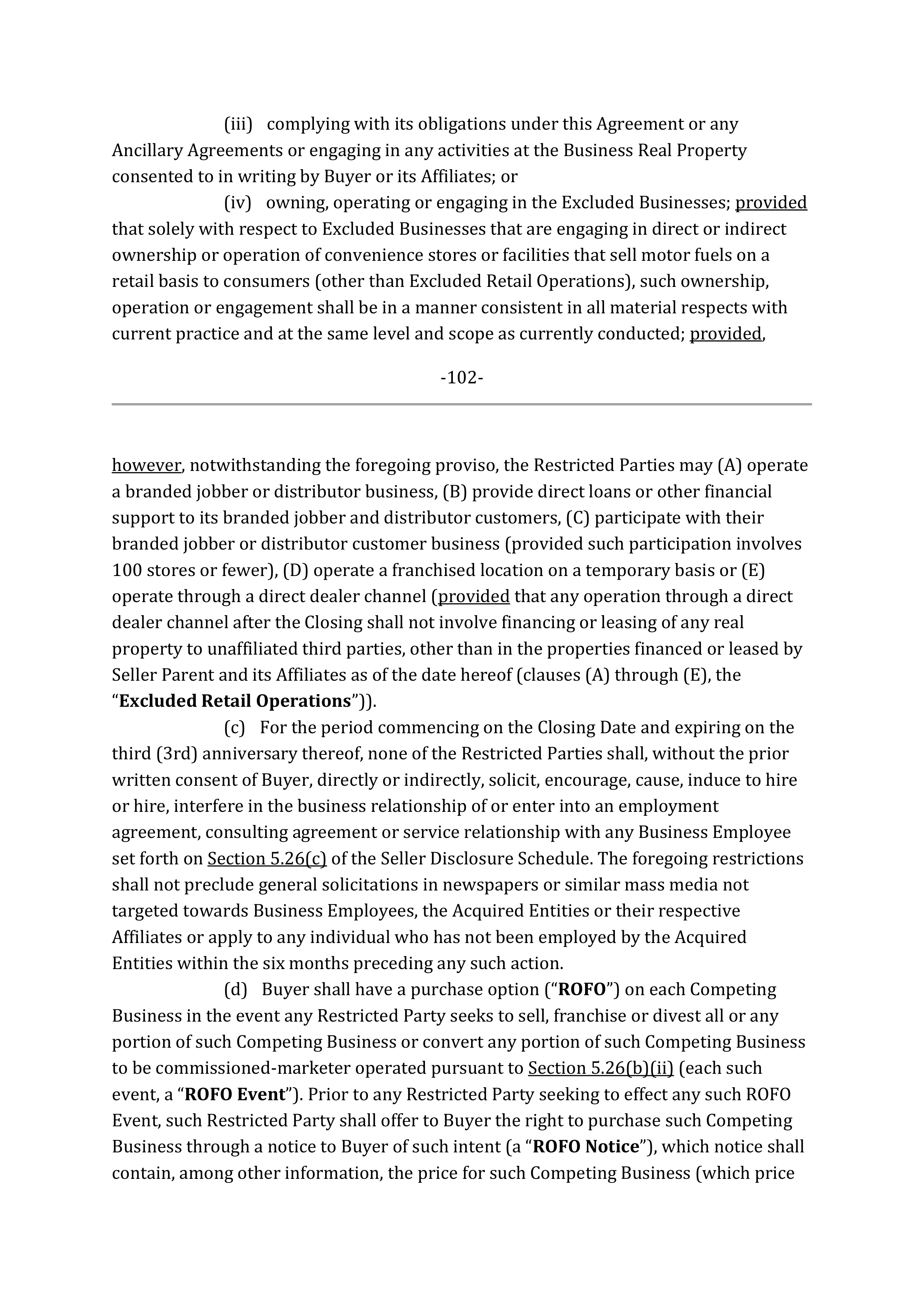 Marathon Petroleum Purchase and Sale Agreement — page 127