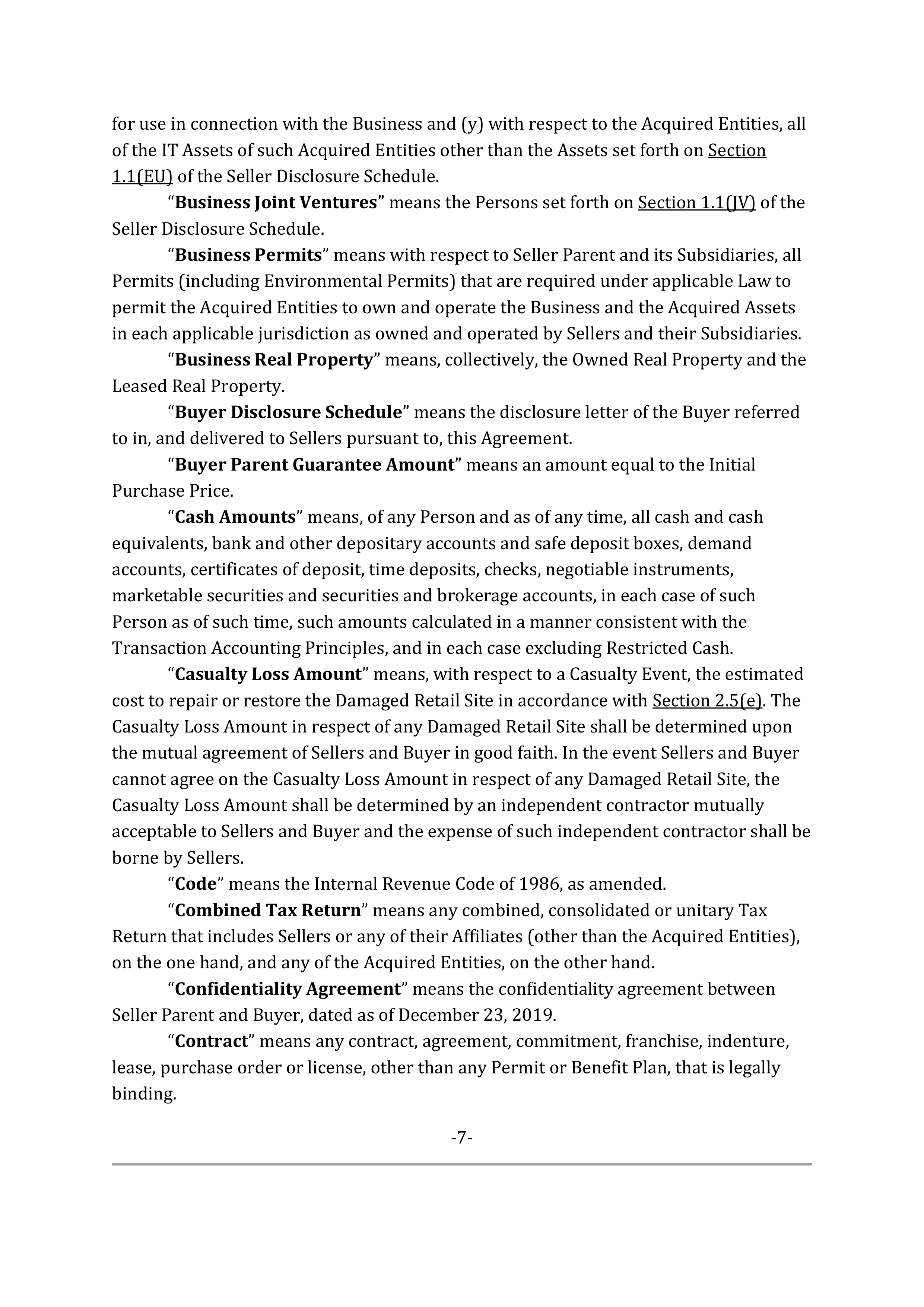 Marathon Petroleum Purchase and Sale Agreement — page 14