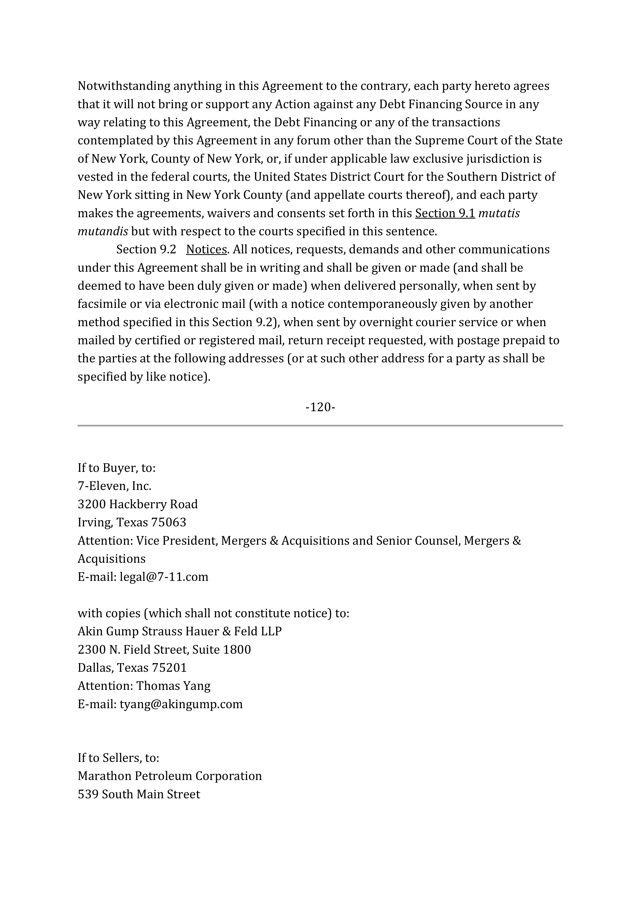 Marathon Petroleum Purchase and Sale Agreement — page 149
