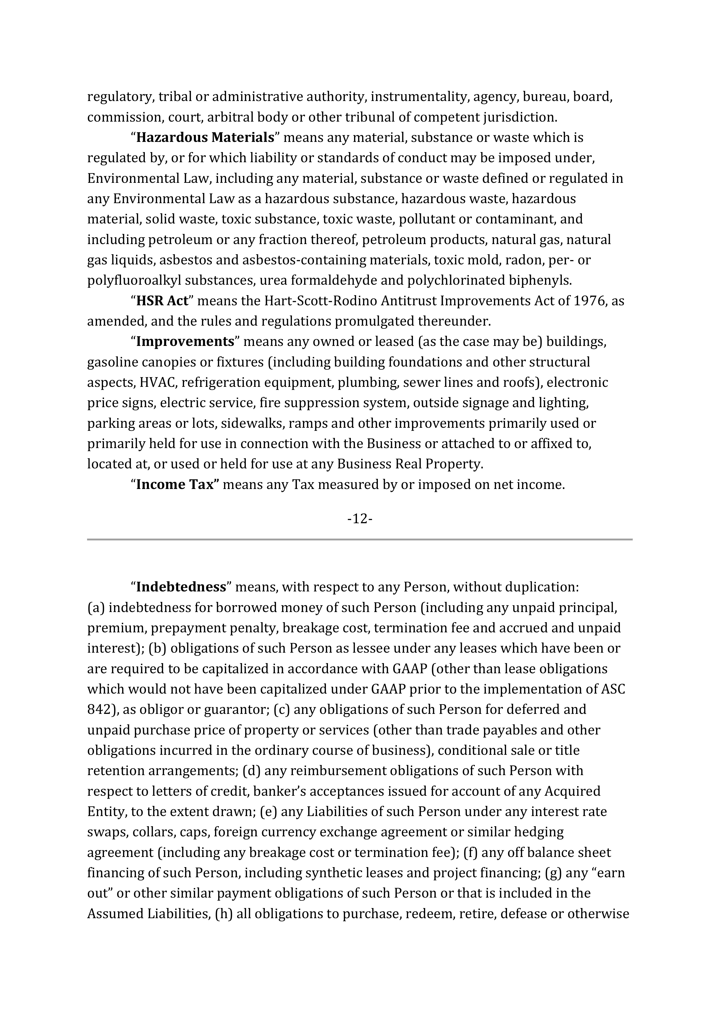 Marathon Petroleum Purchase and Sale Agreement — page 20