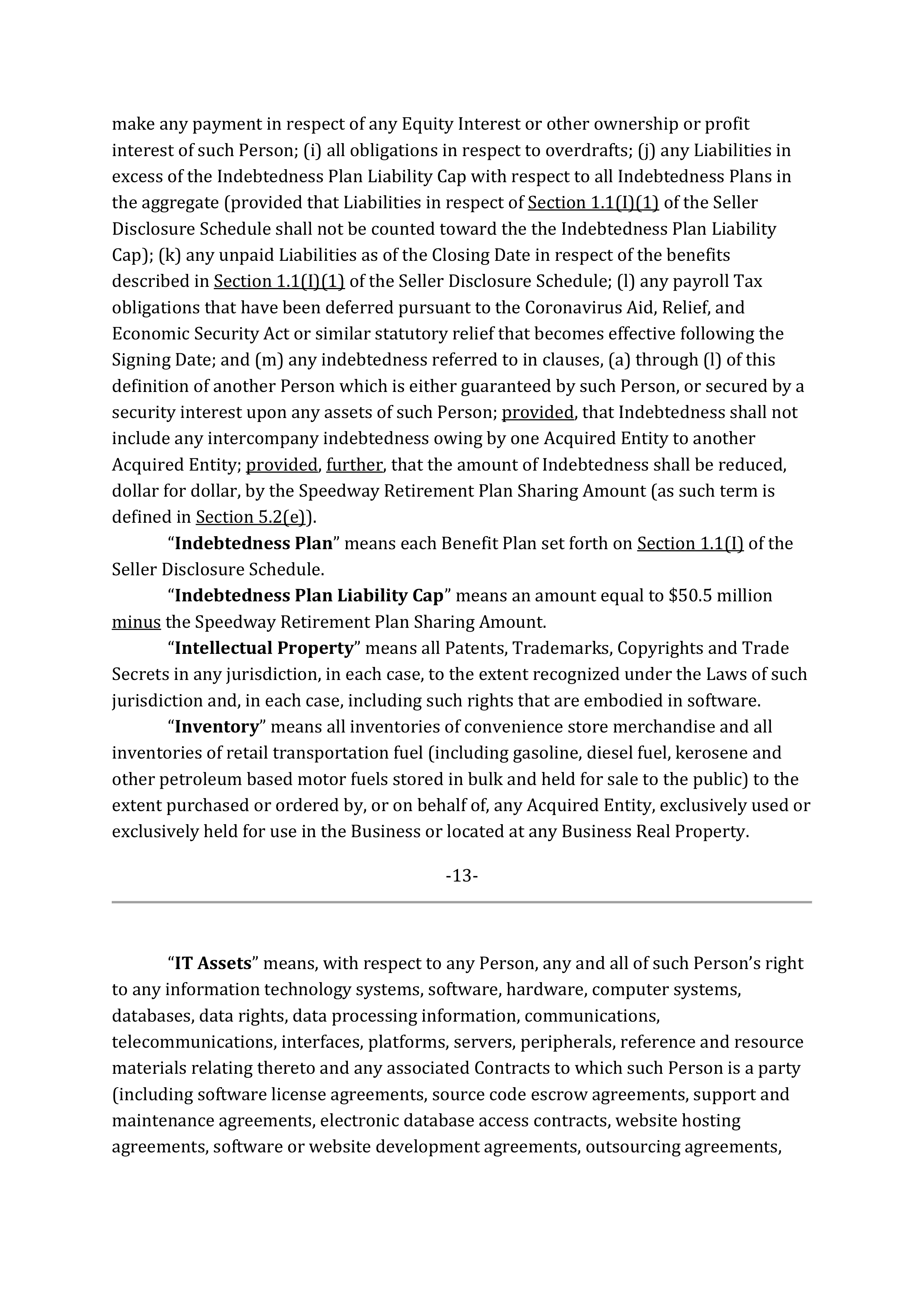 Marathon Petroleum Purchase and Sale Agreement — page 21