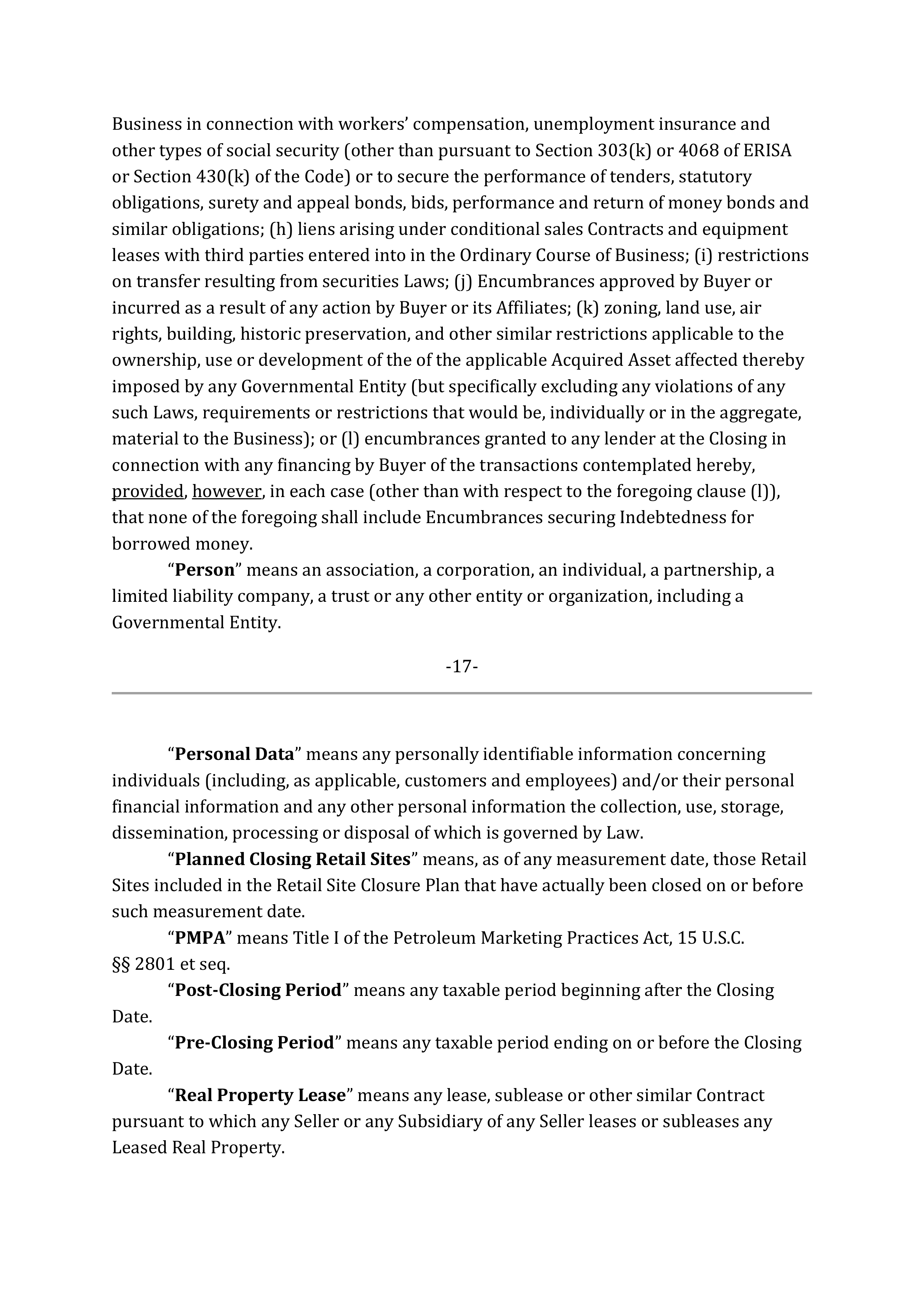 Marathon Petroleum Purchase and Sale Agreement — page 26