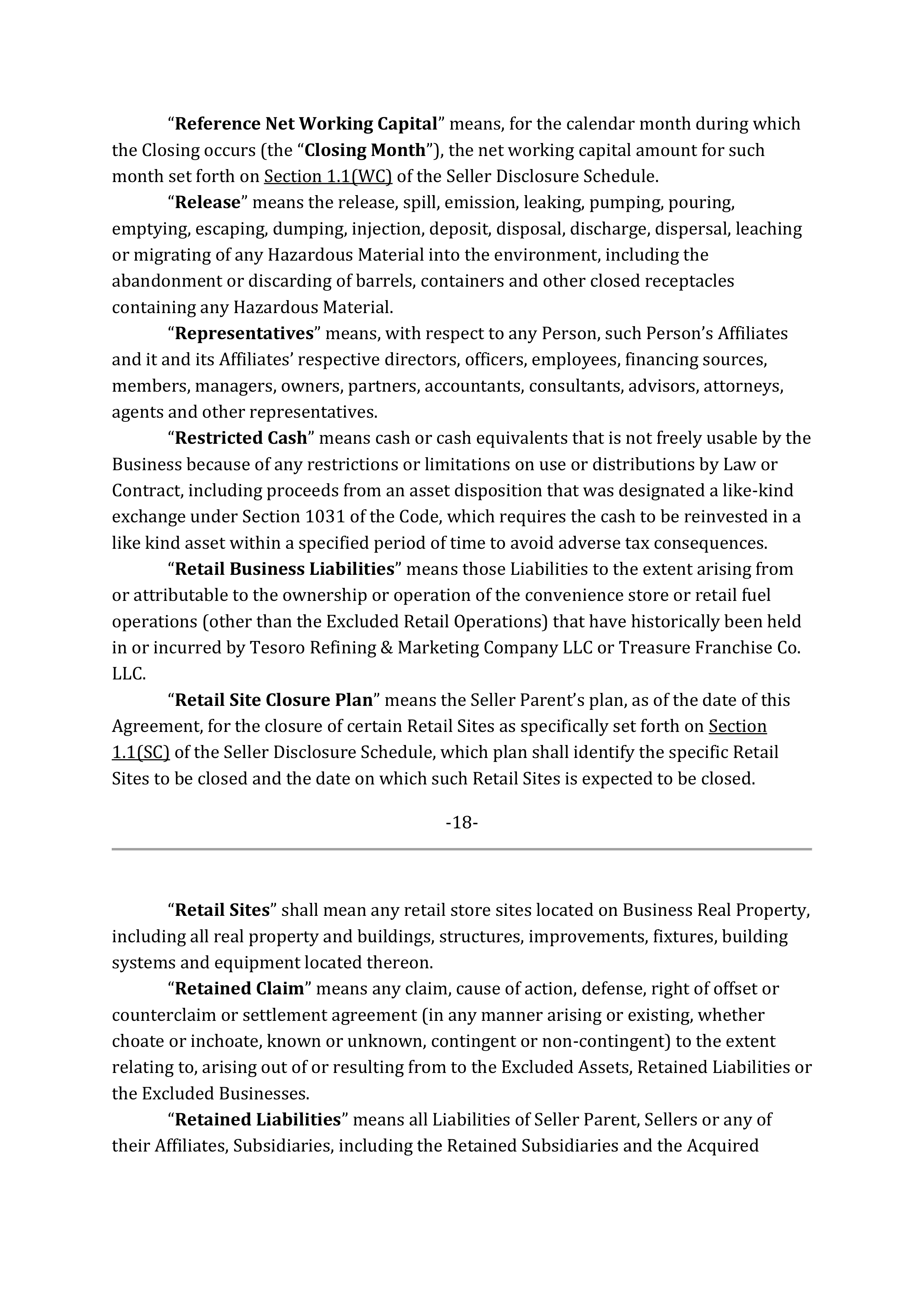 Marathon Petroleum Purchase and Sale Agreement — page 27