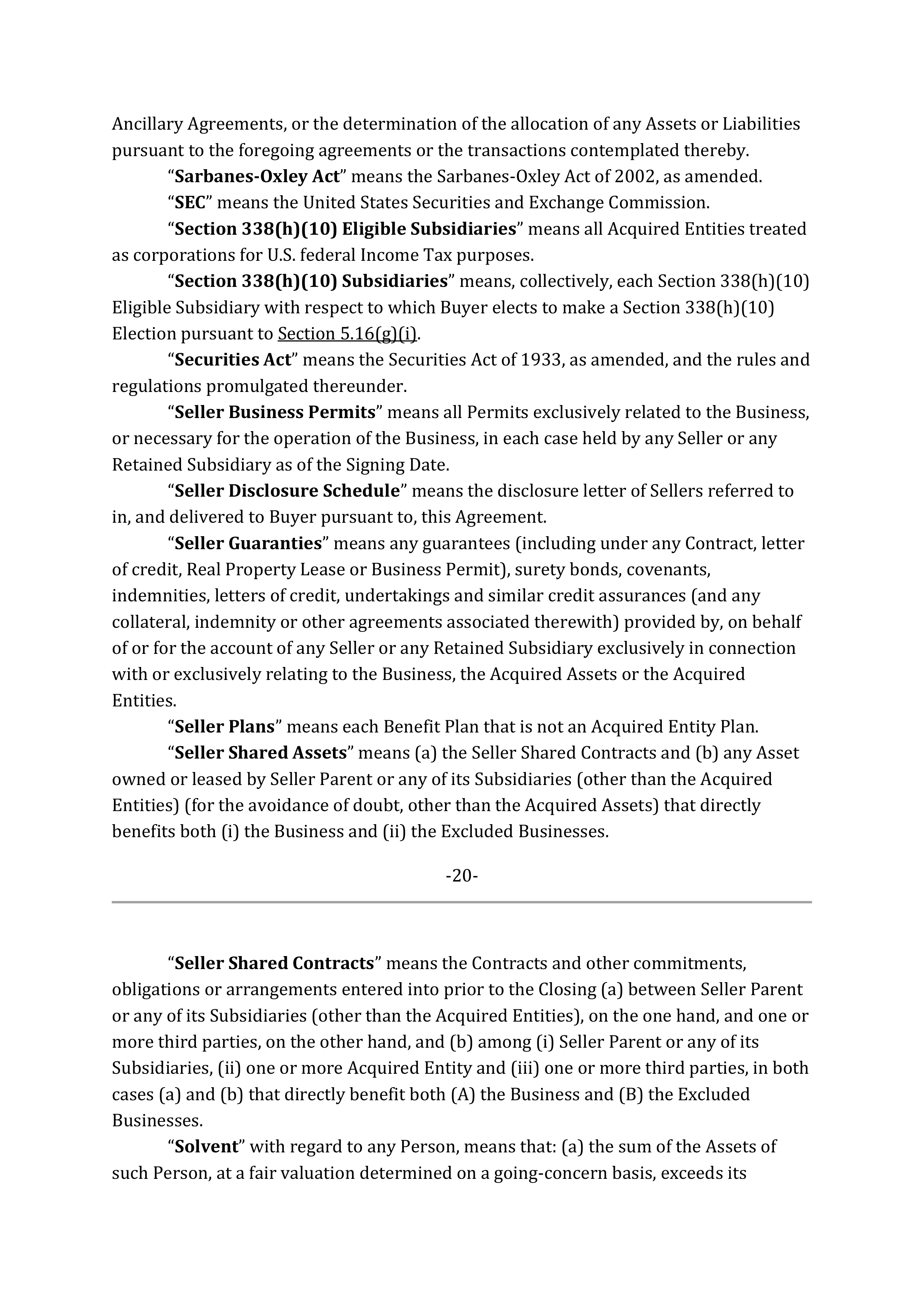 Marathon Petroleum Purchase and Sale Agreement — page 29