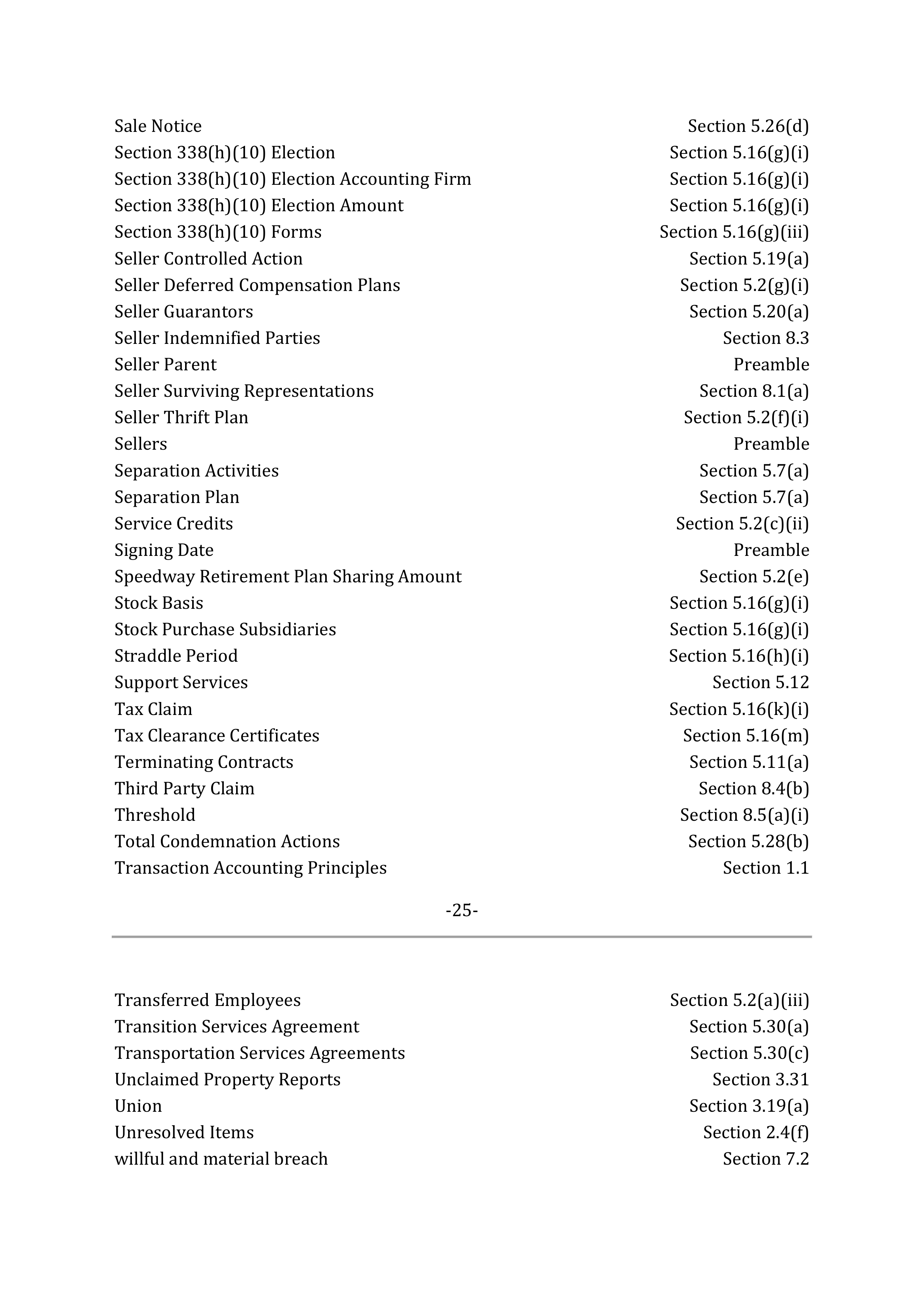 Marathon Petroleum Purchase and Sale Agreement — page 35