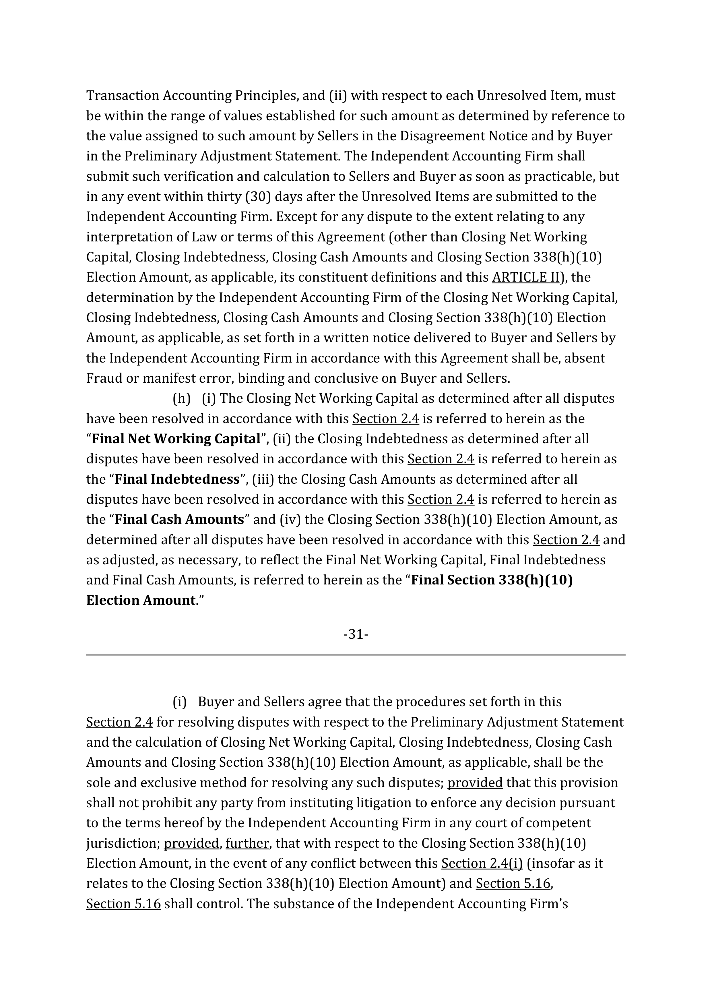 Marathon Petroleum Purchase and Sale Agreement — page 41