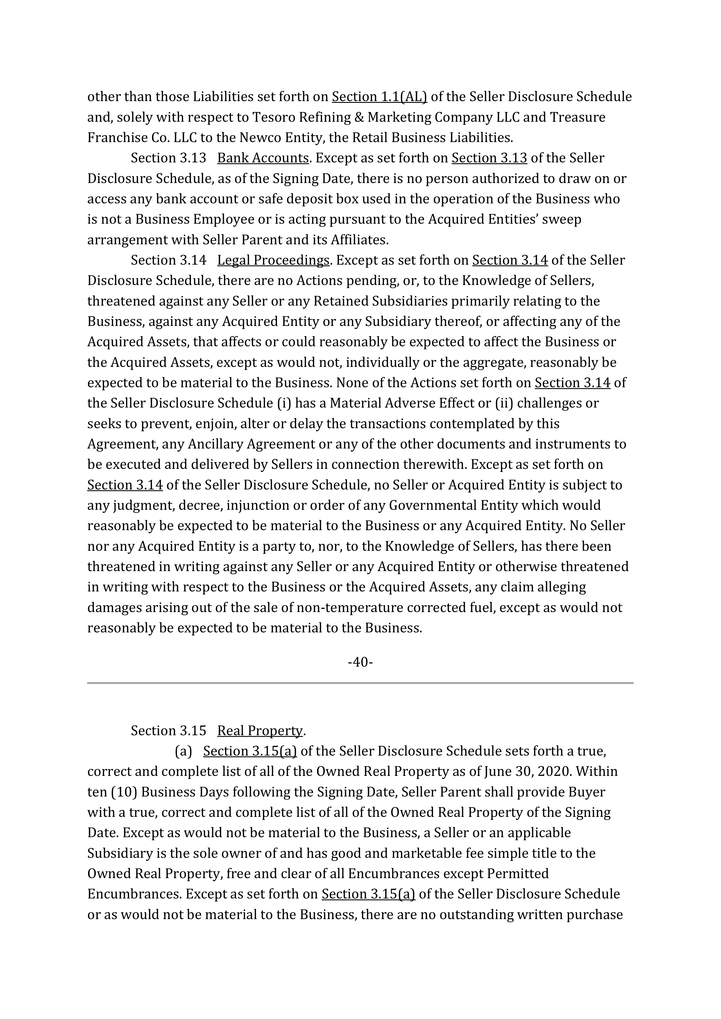Marathon Petroleum Purchase and Sale Agreement — page 52