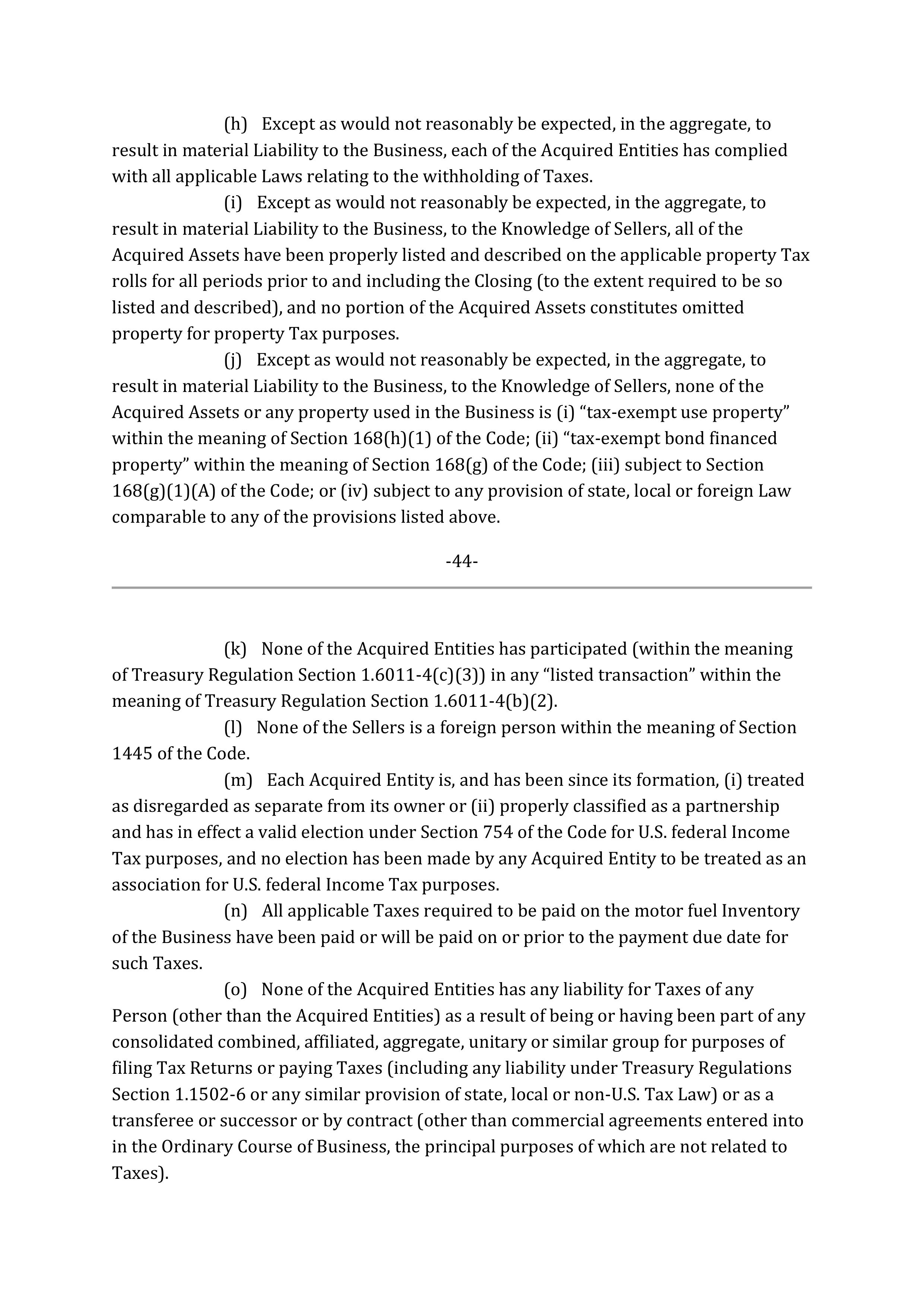Marathon Petroleum Purchase and Sale Agreement — page 57