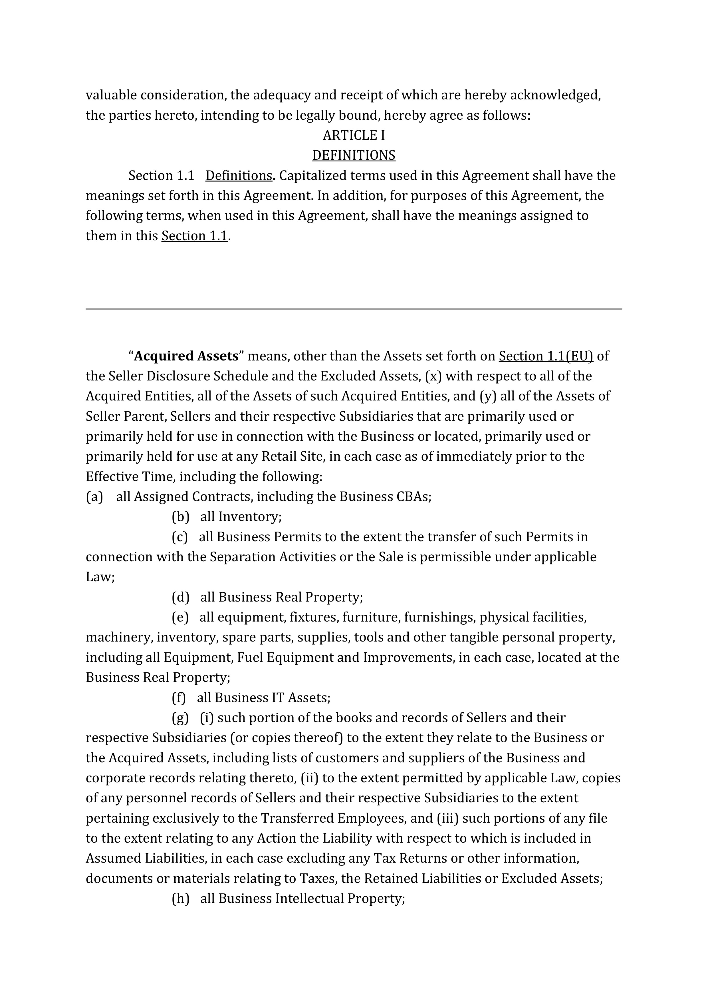 Marathon Petroleum Purchase and Sale Agreement — page 8
