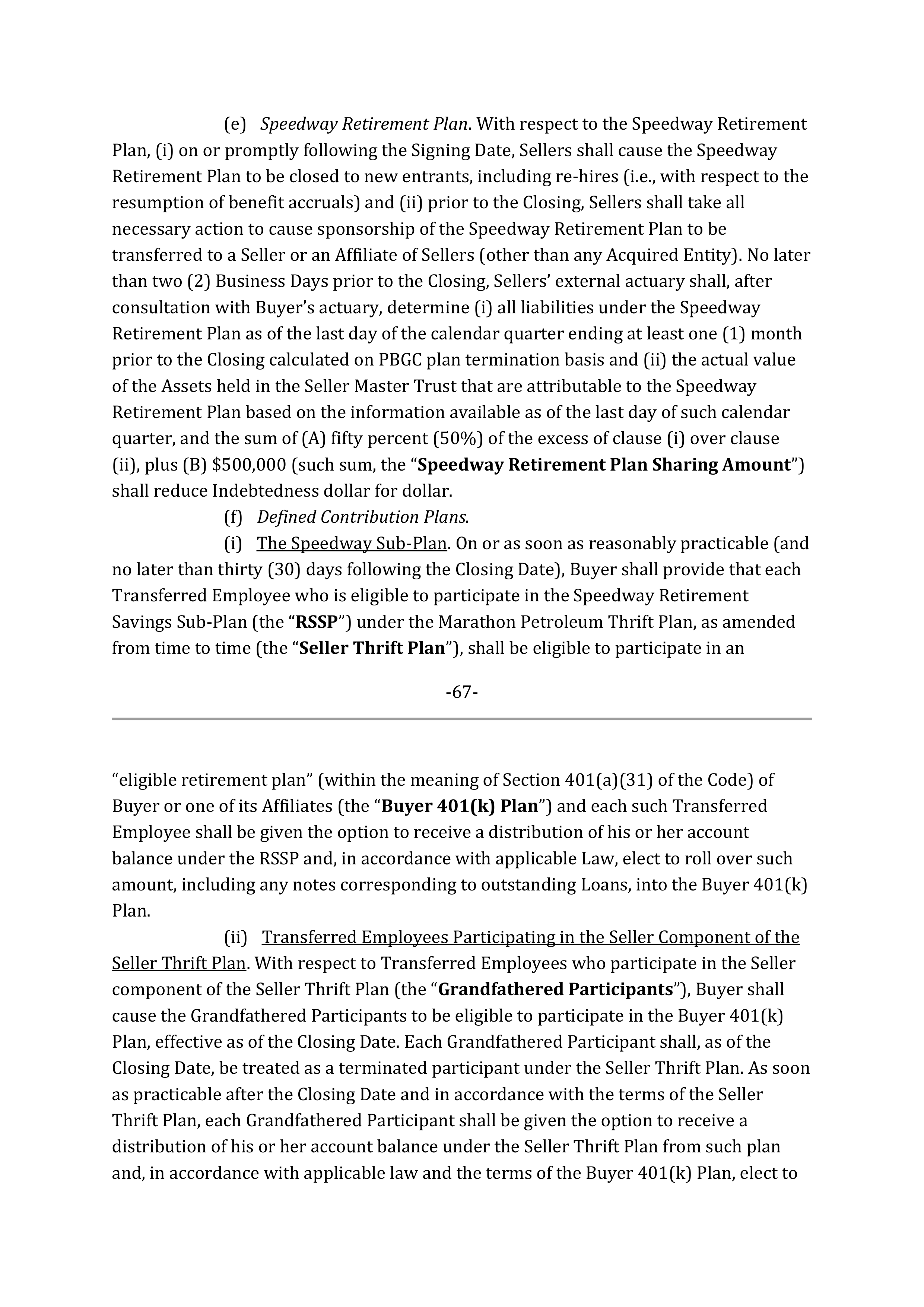 Marathon Petroleum Purchase and Sale Agreement — page 84