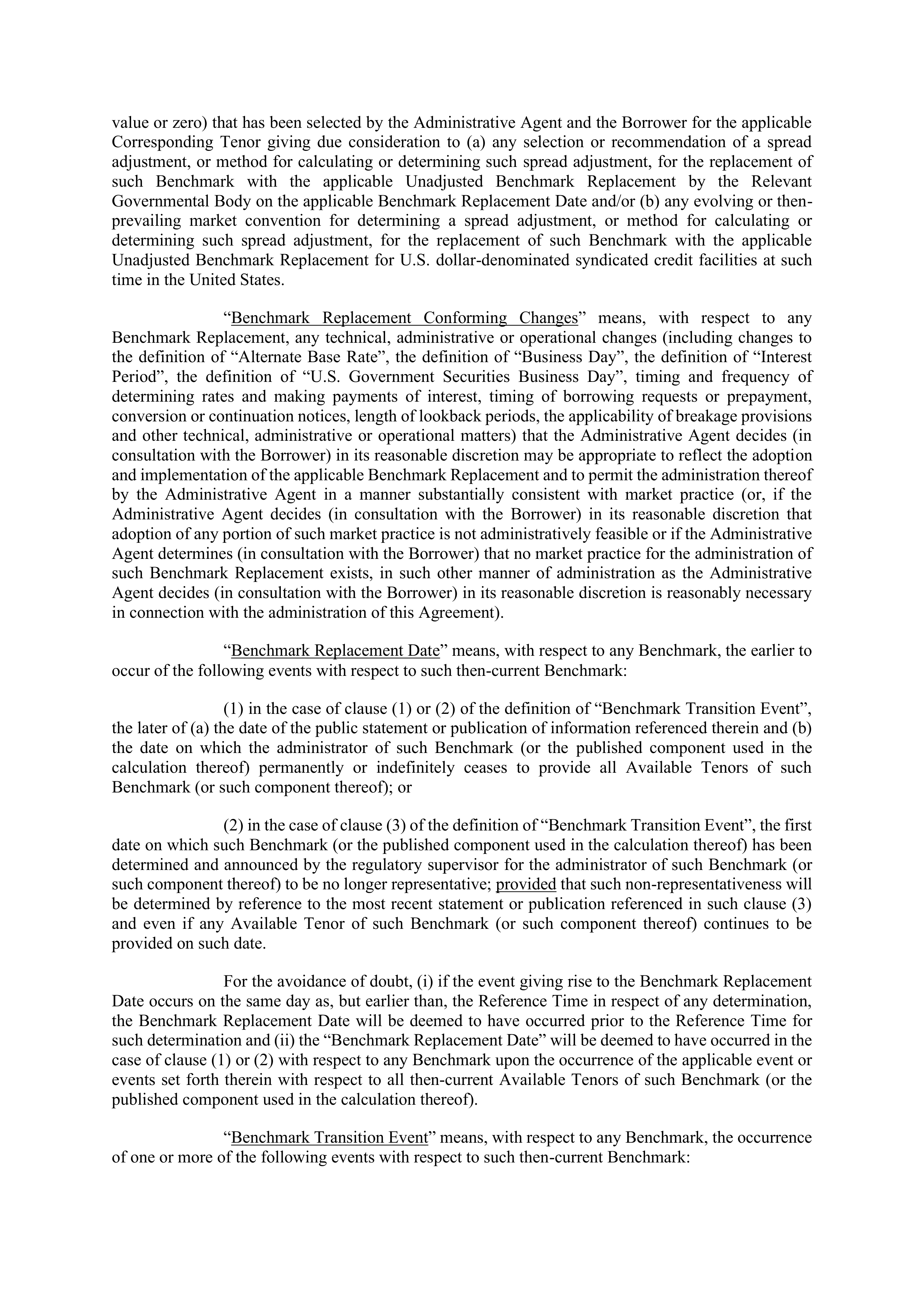 Marathon Petroleum Revolving Credit Agreement — page 11