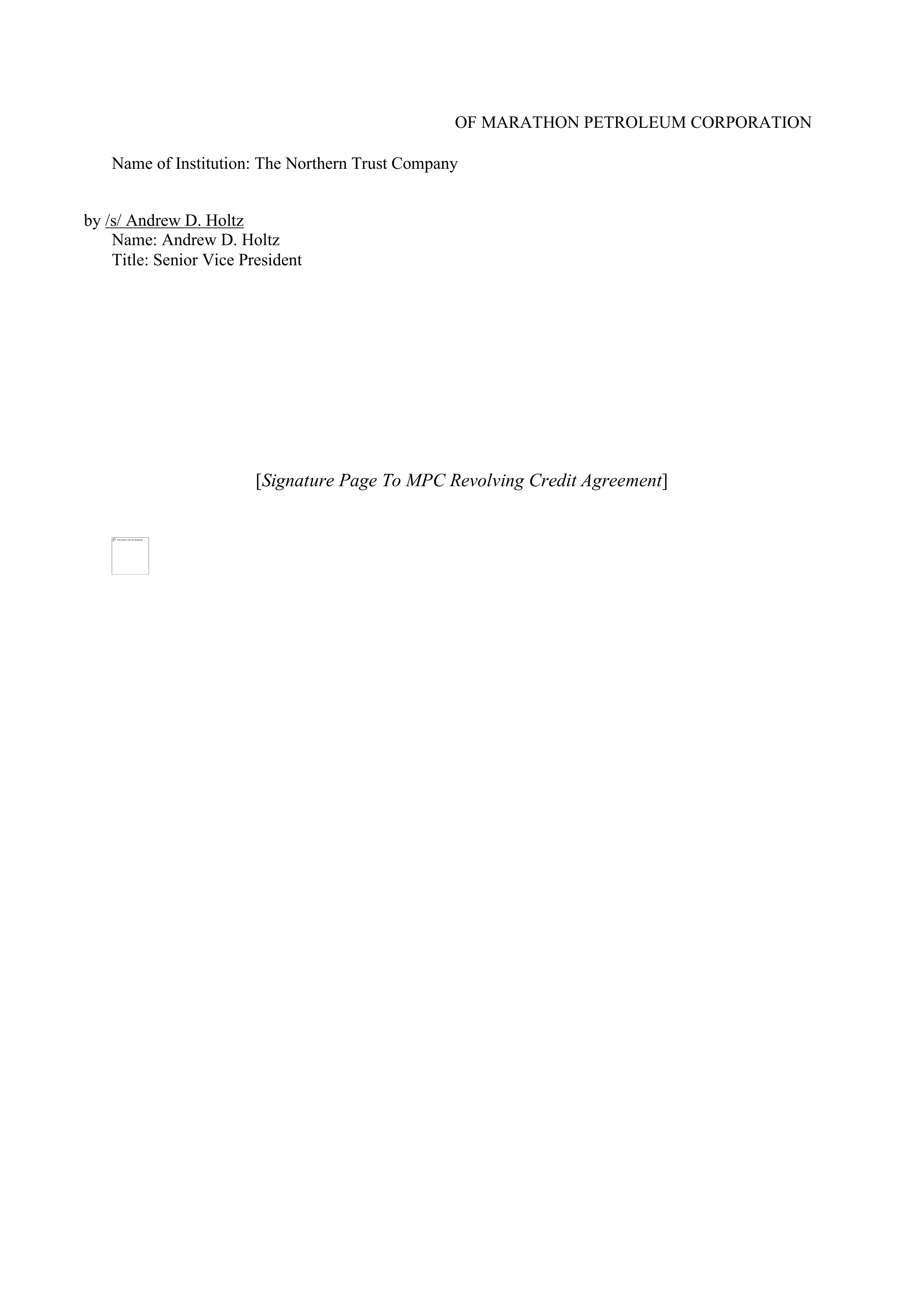Marathon Petroleum Revolving Credit Agreement — page 112