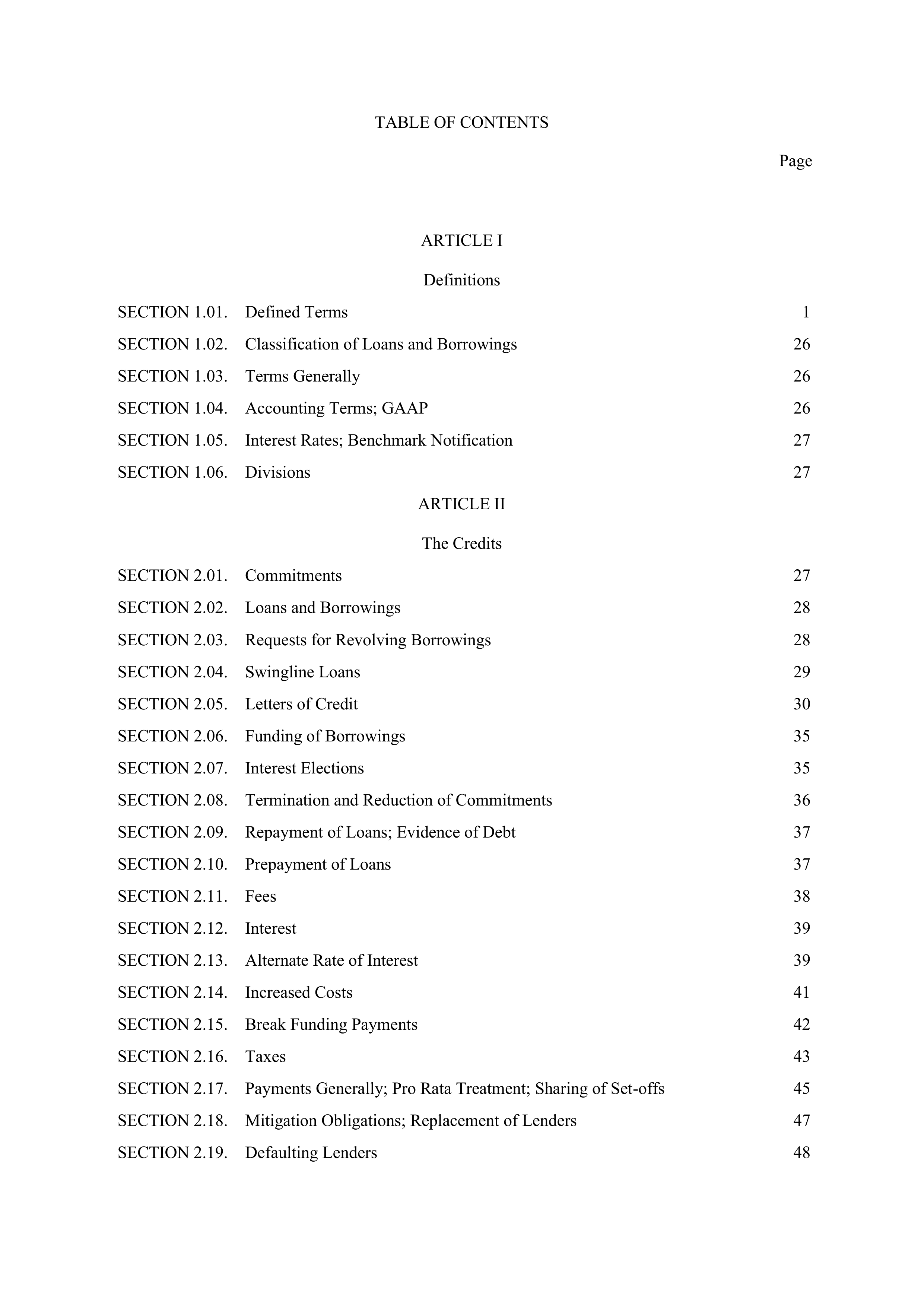 Marathon Petroleum Revolving Credit Agreement — page 2
