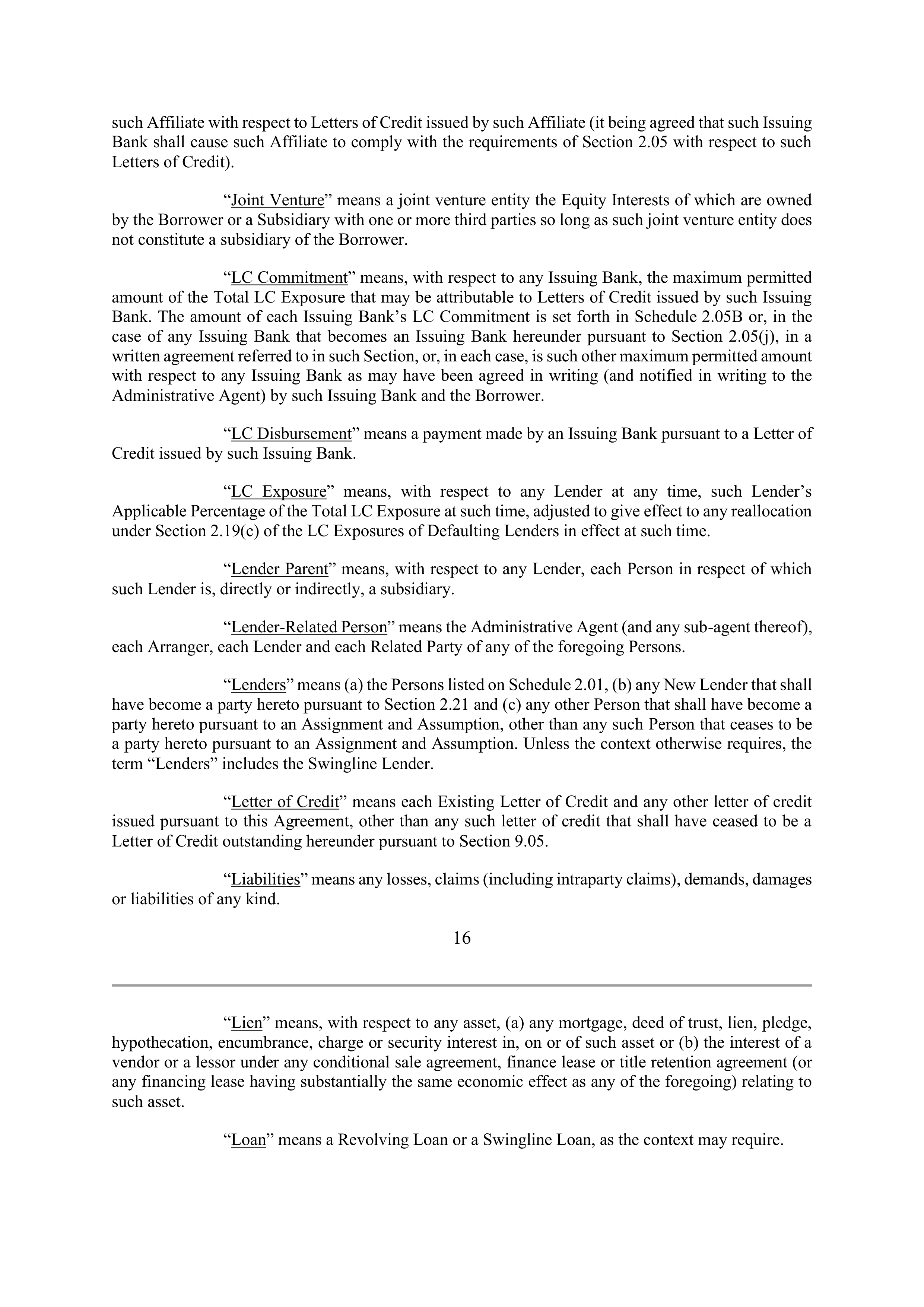 Marathon Petroleum Revolving Credit Agreement — page 24