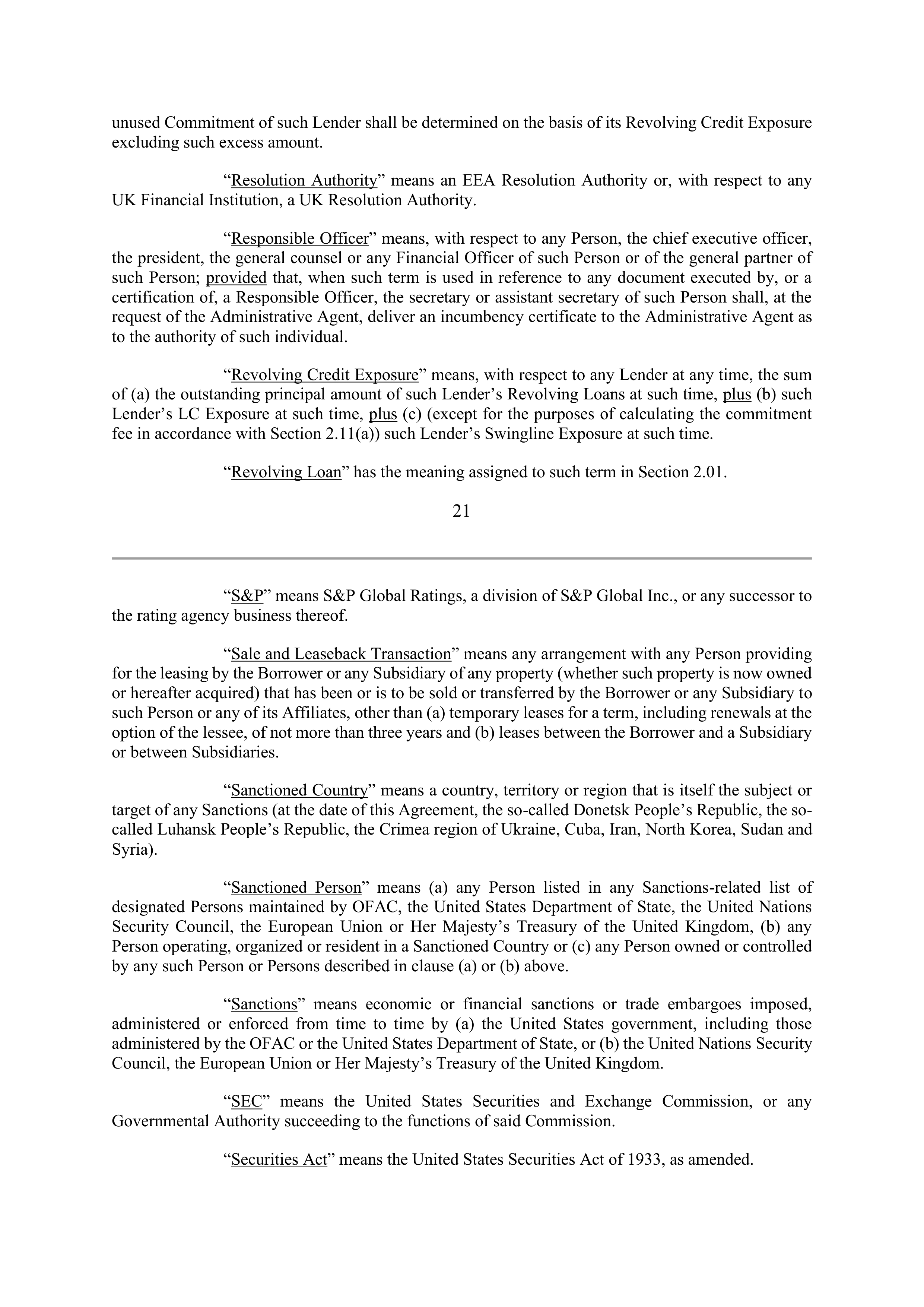 Marathon Petroleum Revolving Credit Agreement — page 30