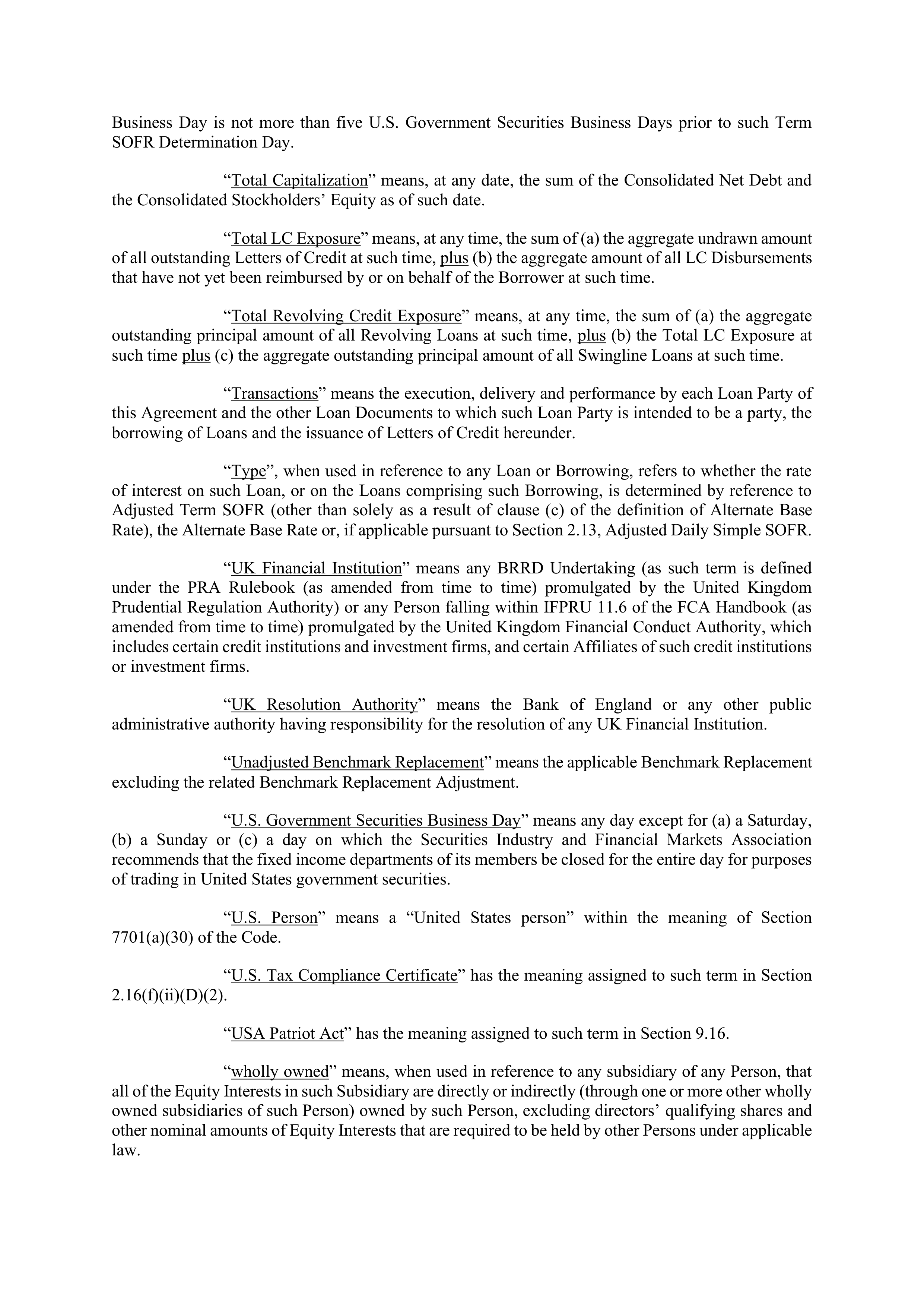 Marathon Petroleum Revolving Credit Agreement — page 34