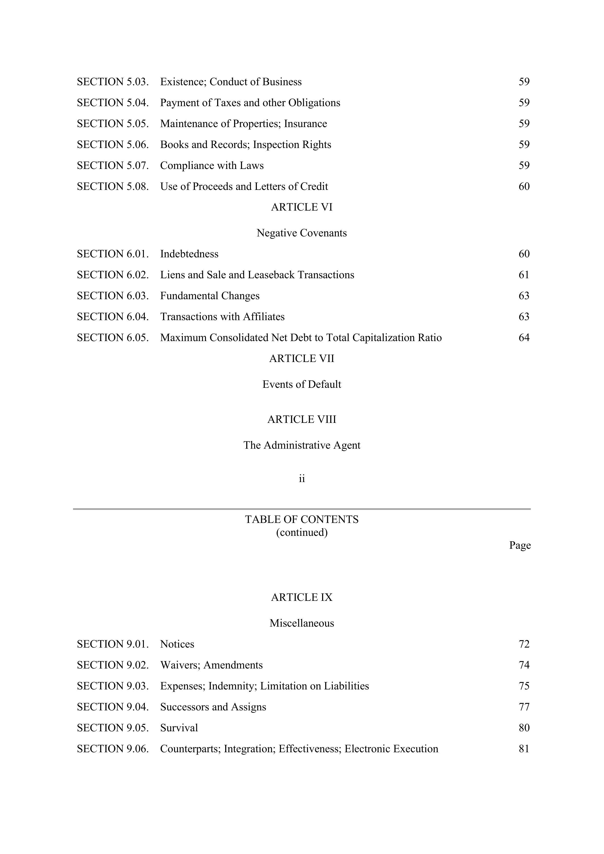 Marathon Petroleum Revolving Credit Agreement — page 4