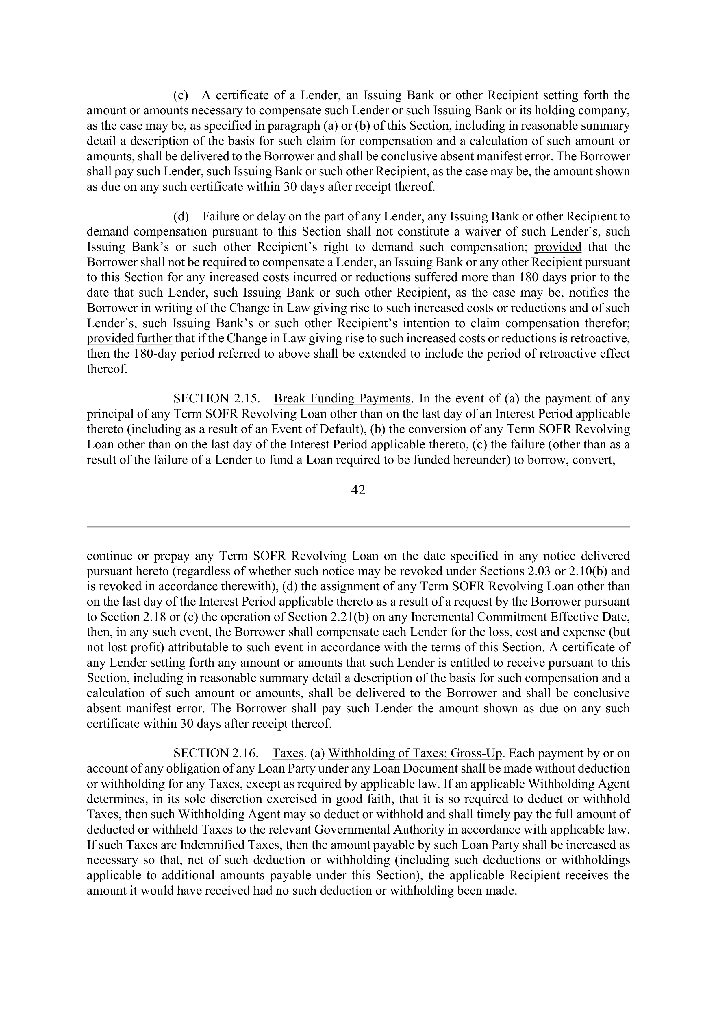 Marathon Petroleum Revolving Credit Agreement — page 54