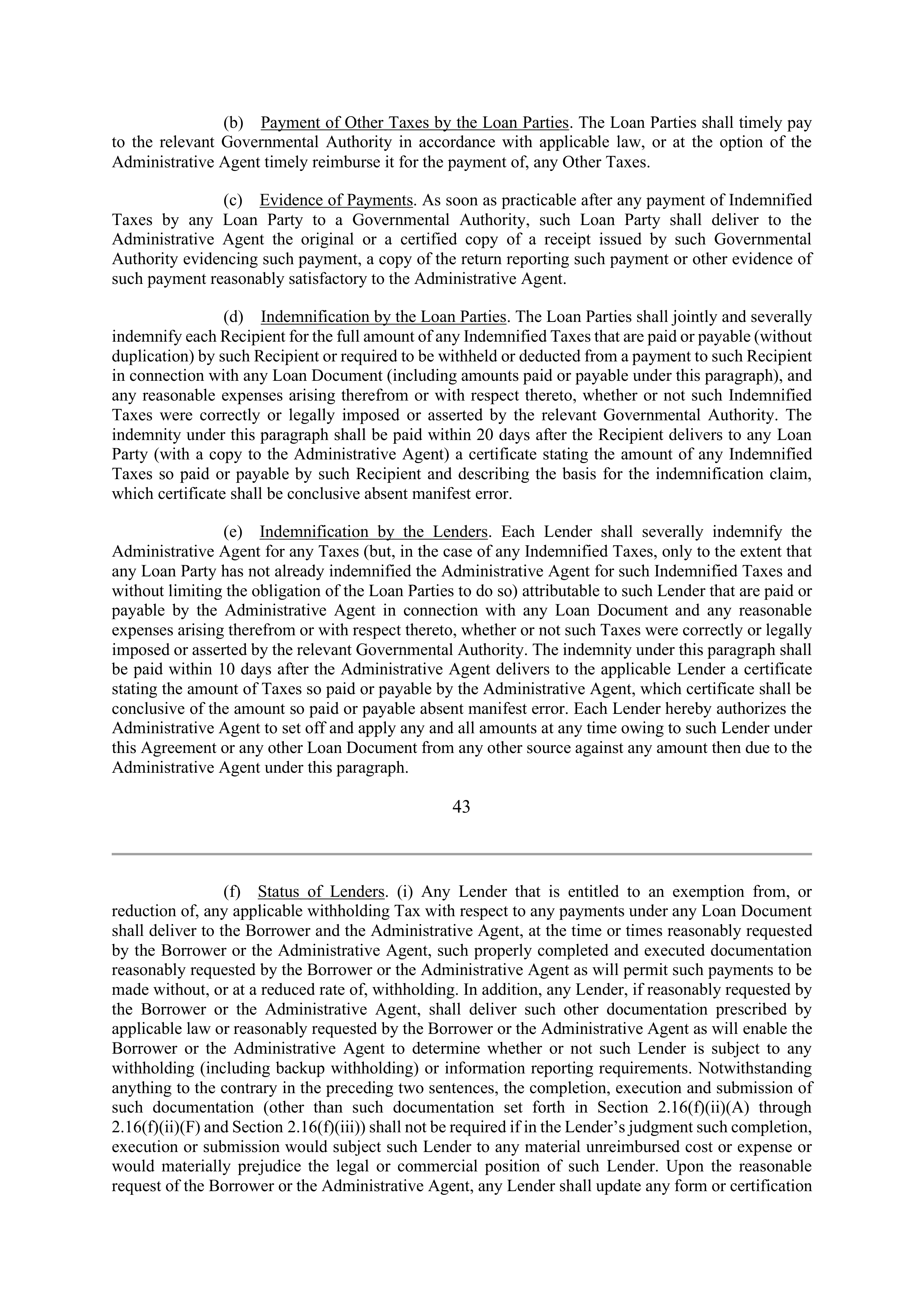 Marathon Petroleum Revolving Credit Agreement — page 55