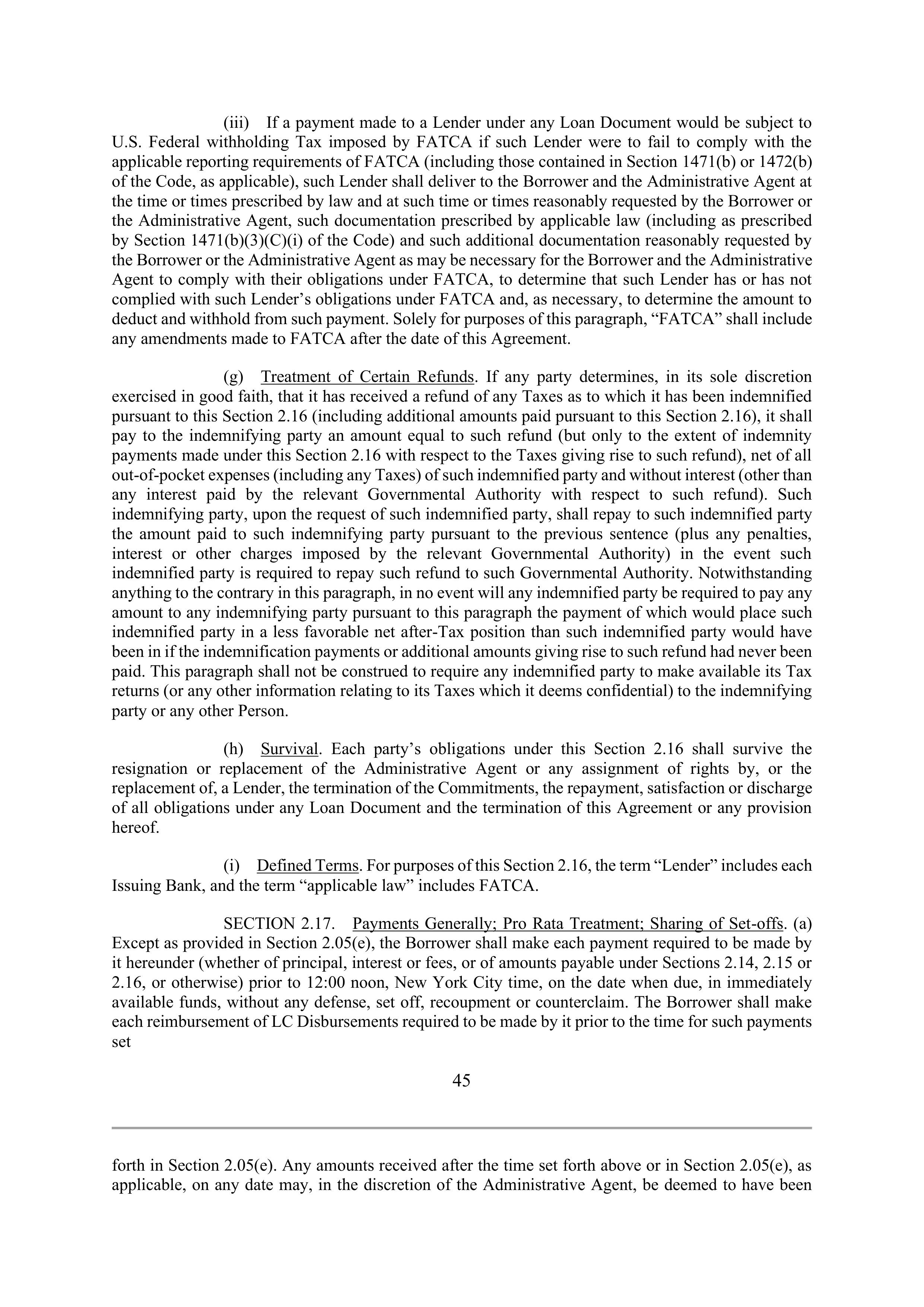 Marathon Petroleum Revolving Credit Agreement — page 57