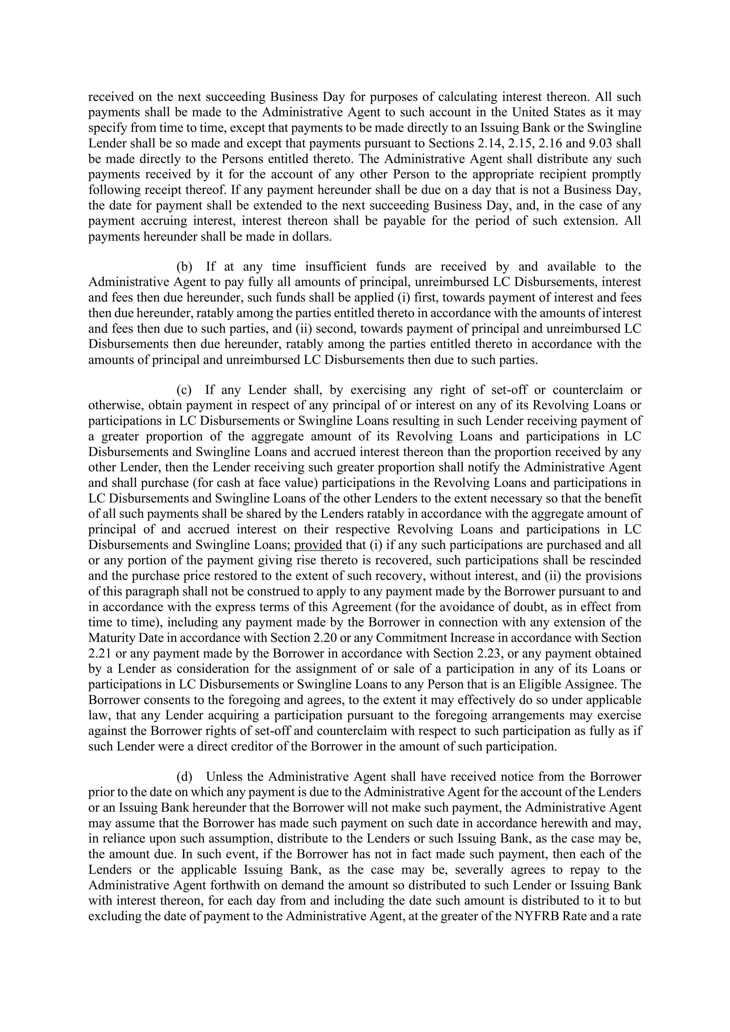 Marathon Petroleum Revolving Credit Agreement — page 58