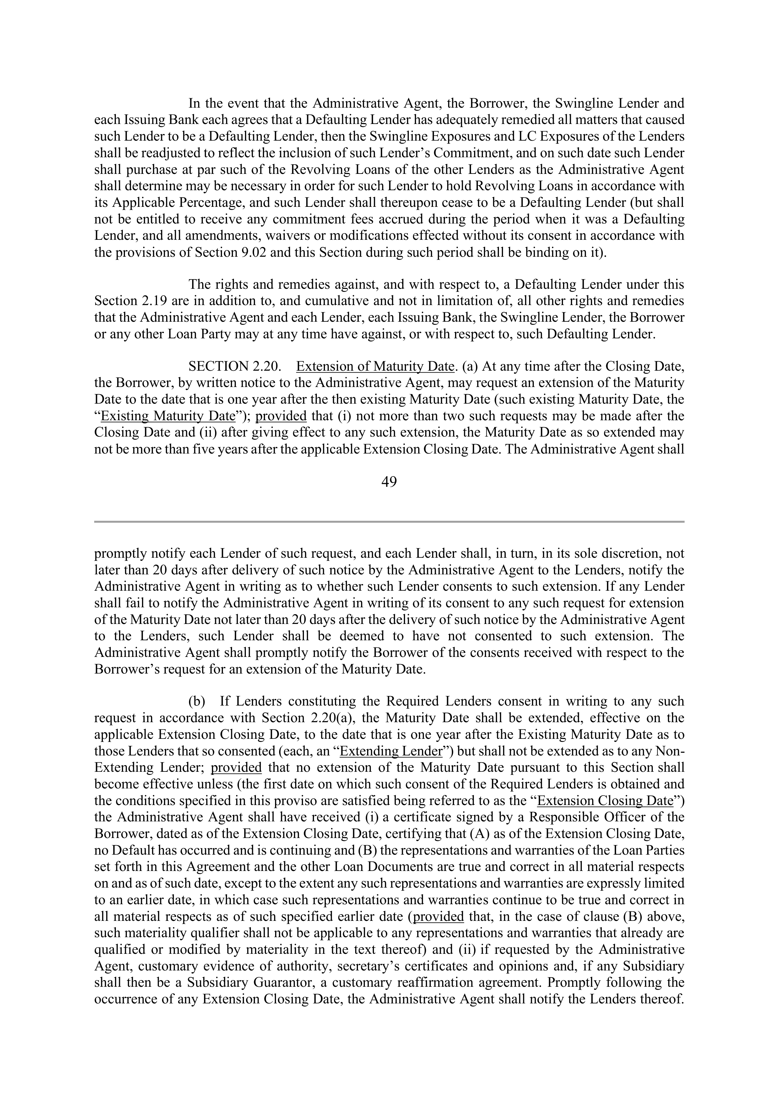 Marathon Petroleum Revolving Credit Agreement — page 62