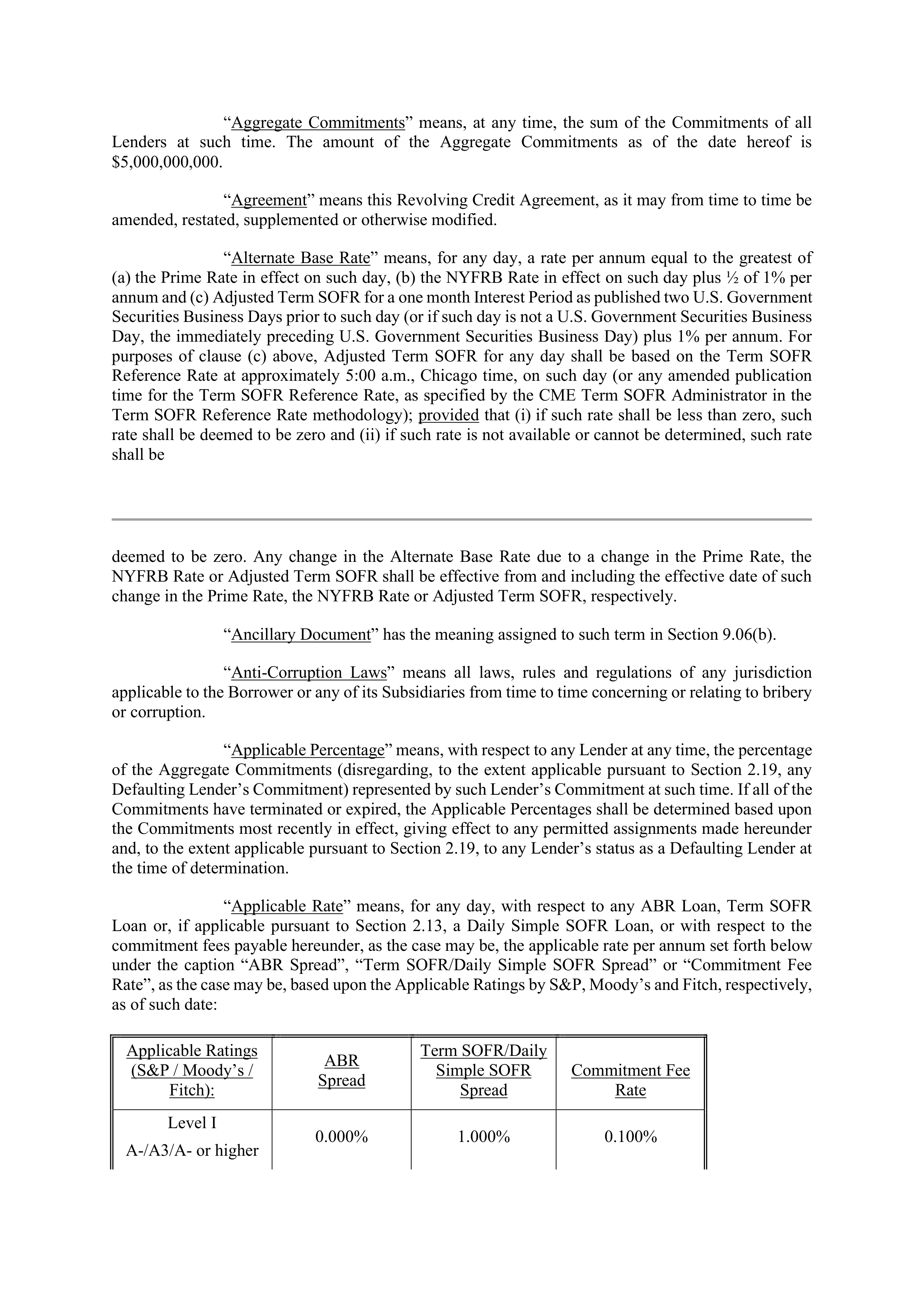 Marathon Petroleum Revolving Credit Agreement — page 7